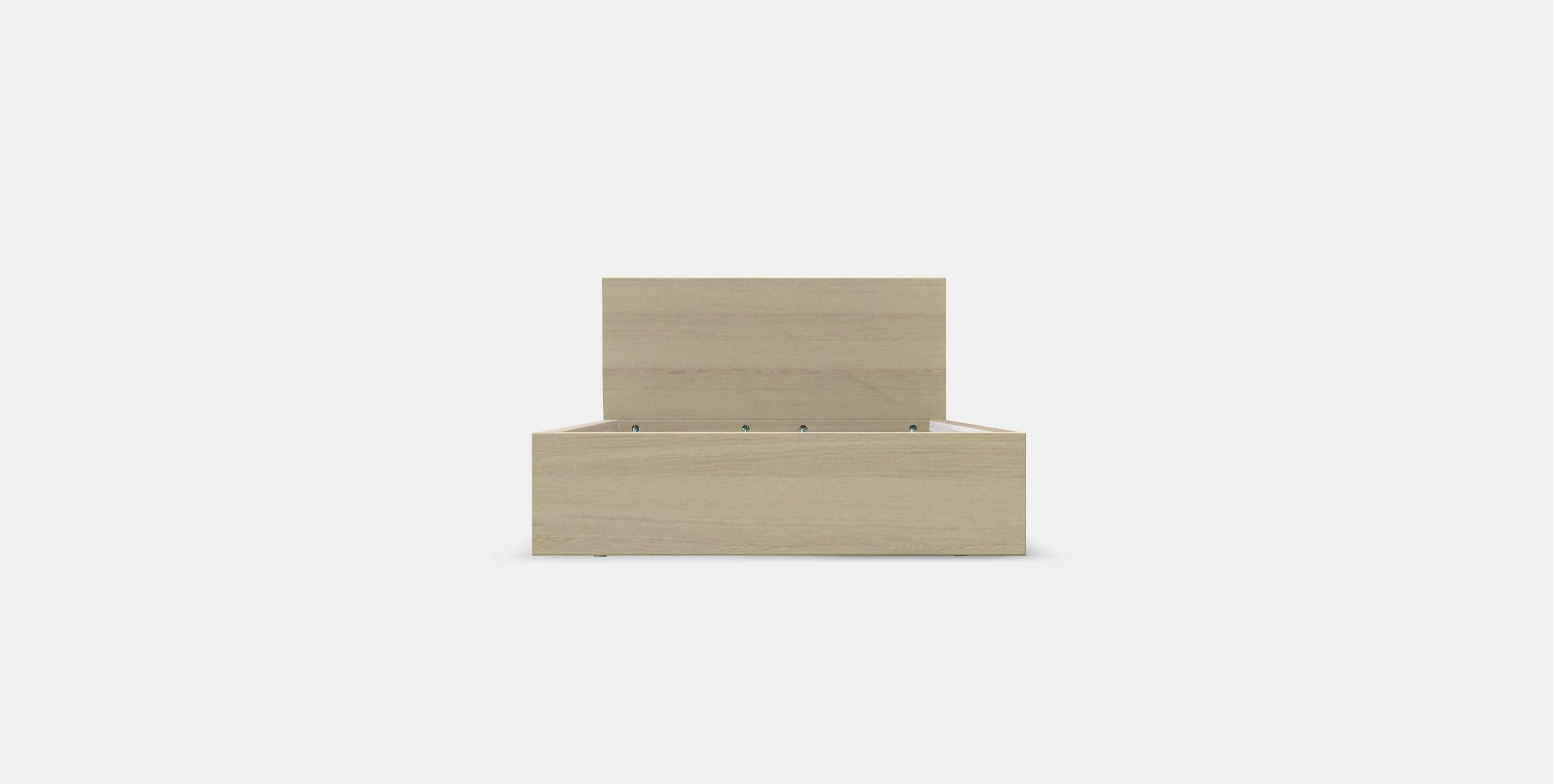 MALM Bed frame high w 2 storage boxes 1 Low-poly 3D model_10