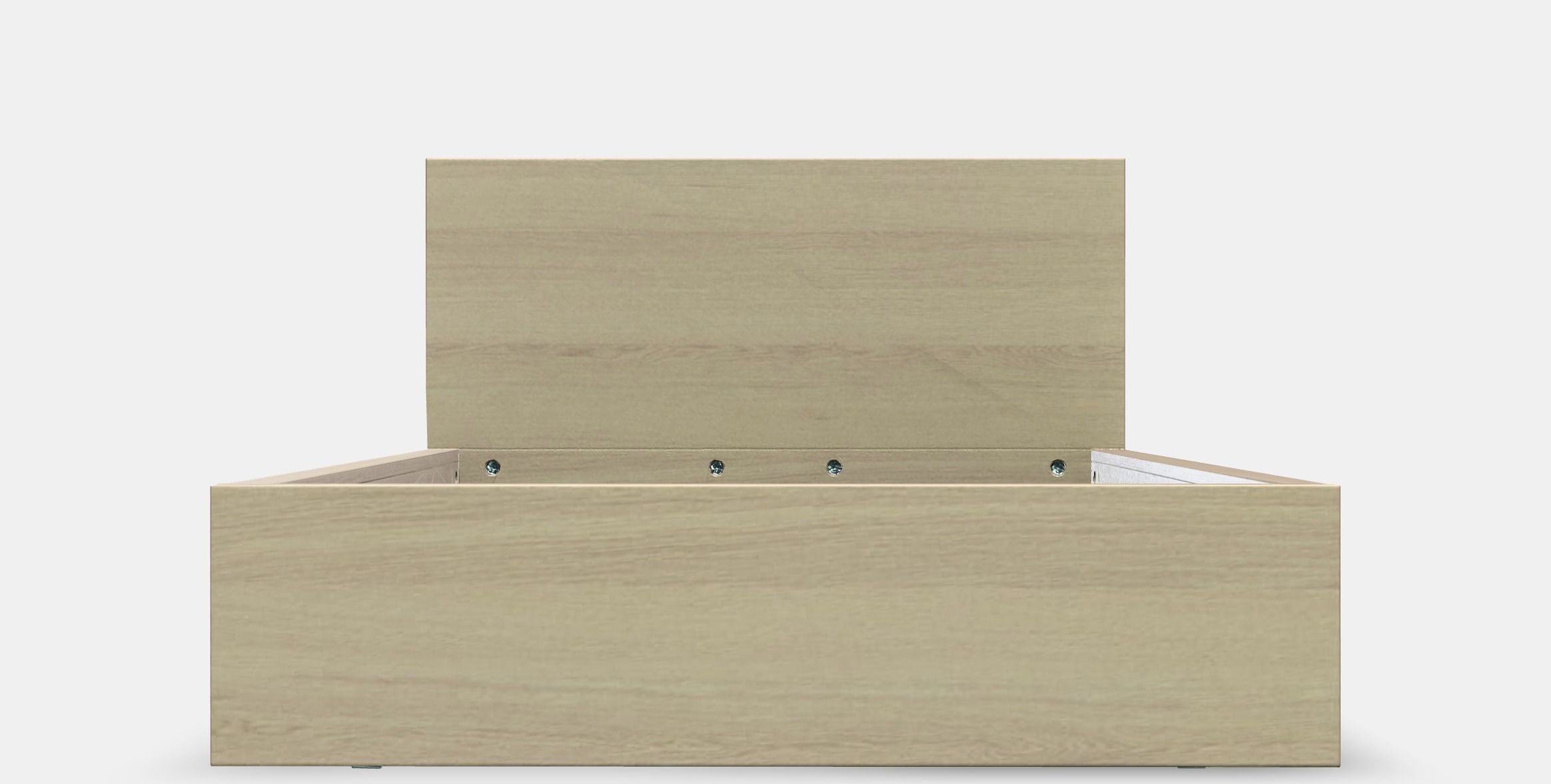 MALM Bed frame high w 2 storage boxes 1 Low-poly 3D model_11