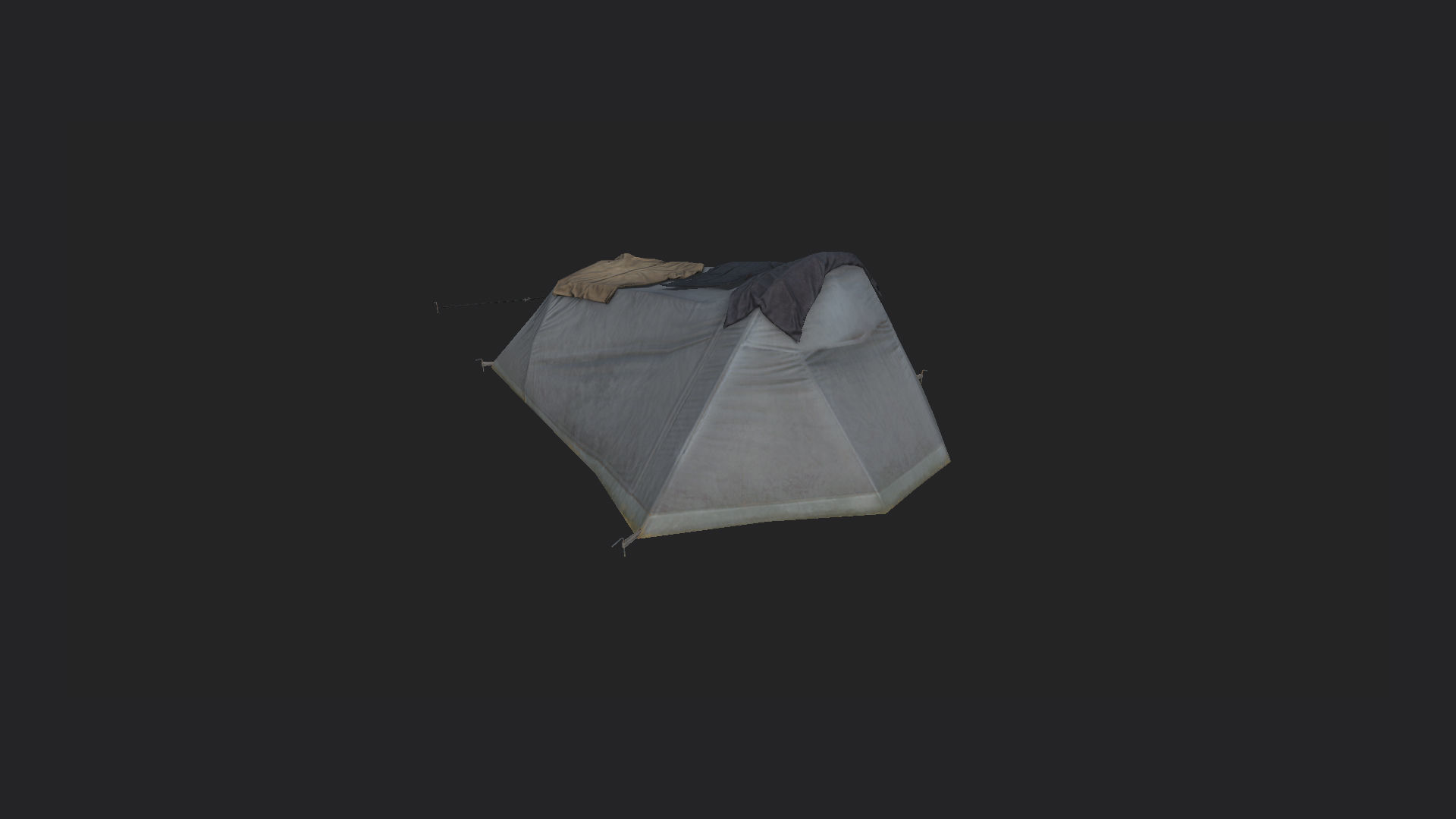 Tent 3D model 002 Low-poly 3D model_2