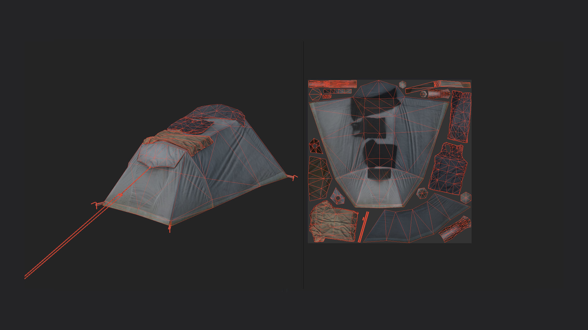 Tent 3D model 002 Low-poly 3D model_8