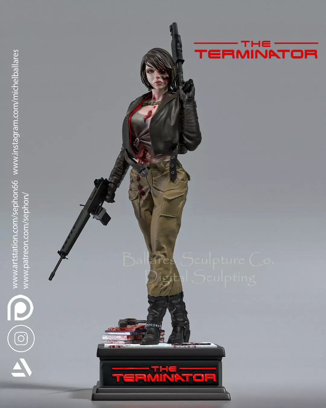 TERMINATOR GIRL BY CREATIVE GEEK MB 3D print model