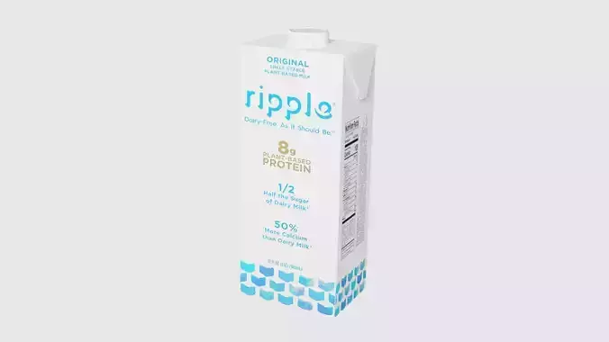 Ripple Milk box Low-poly 3D model