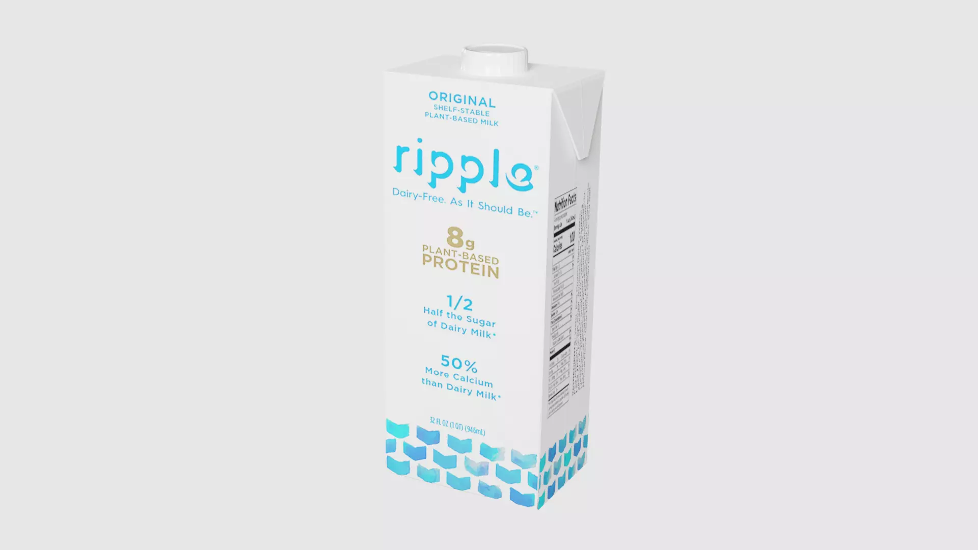 Ripple Milk box Low-poly 3D model