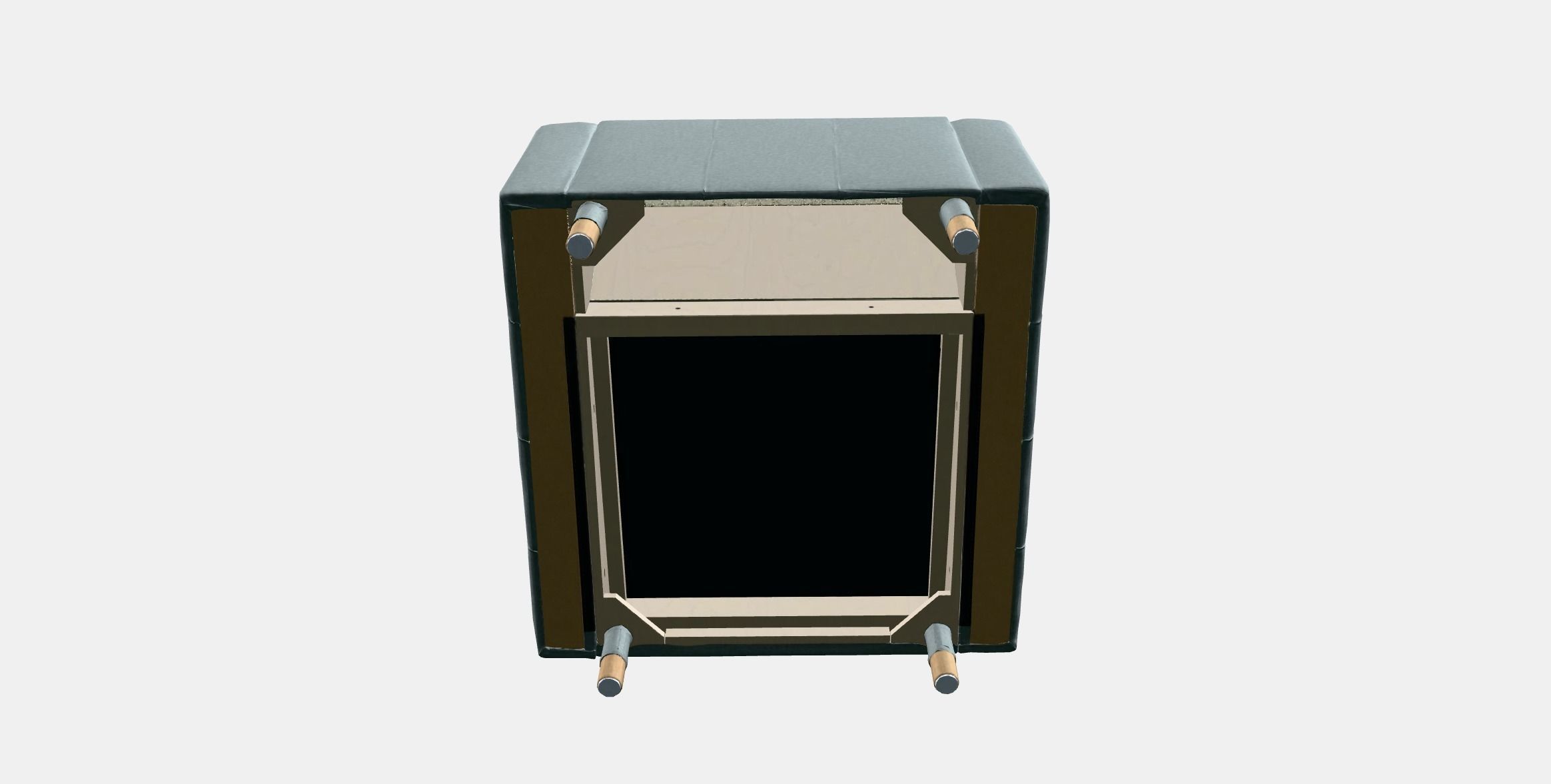 LANDSKRONA Armchair Low-poly 3D model_6