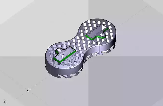 Fin box FCS fusion 3D print model