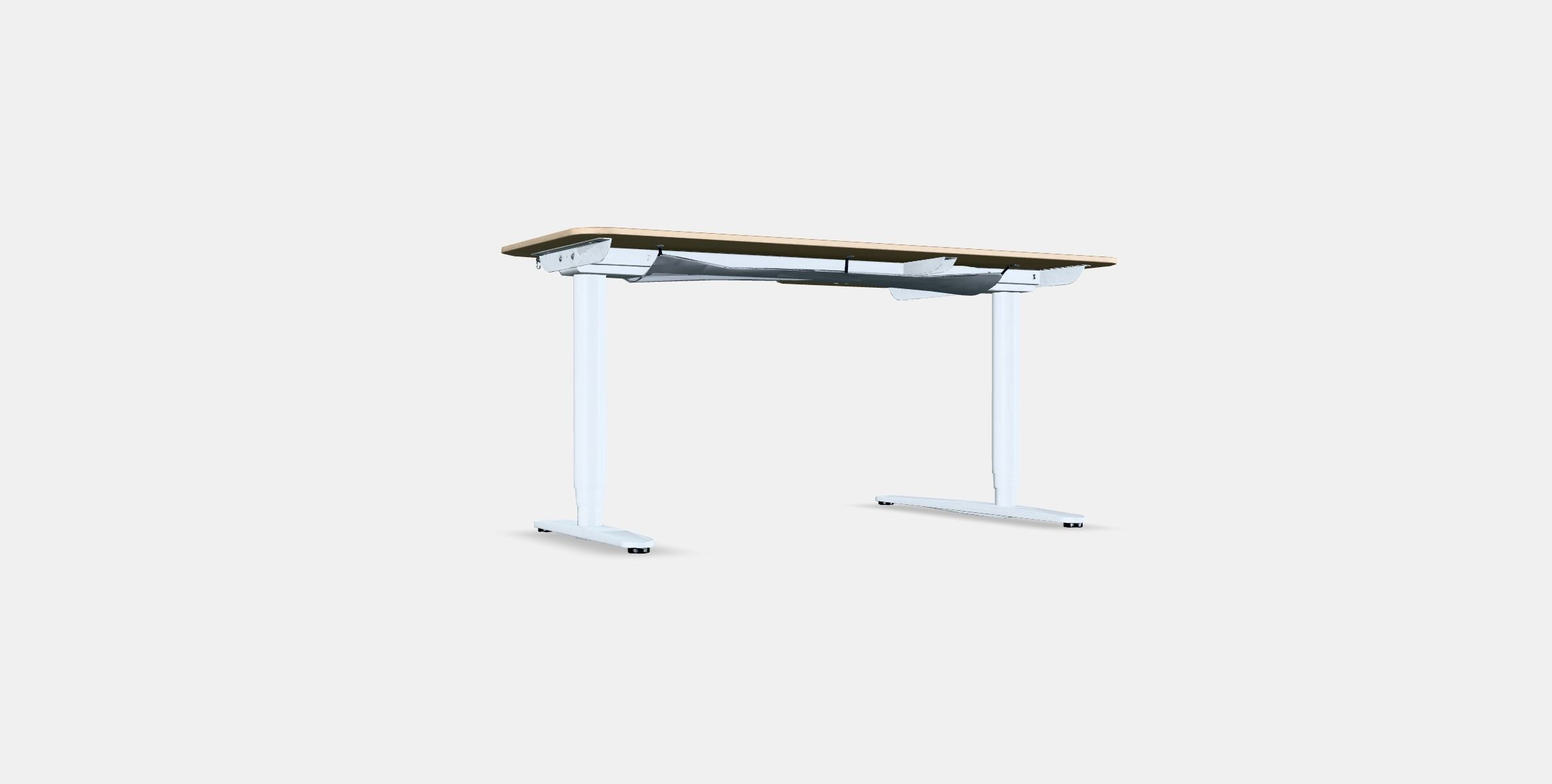 BEKANT Corner desk left sit-stand Low-poly 3D model_16