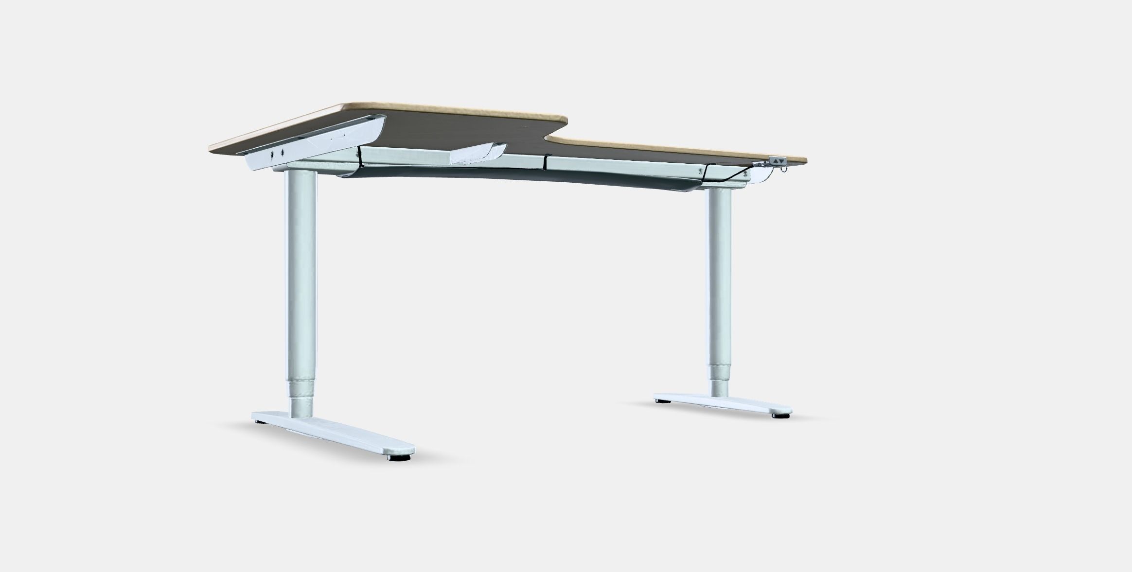 BEKANT Corner desk left sit-stand Low-poly 3D model_9
