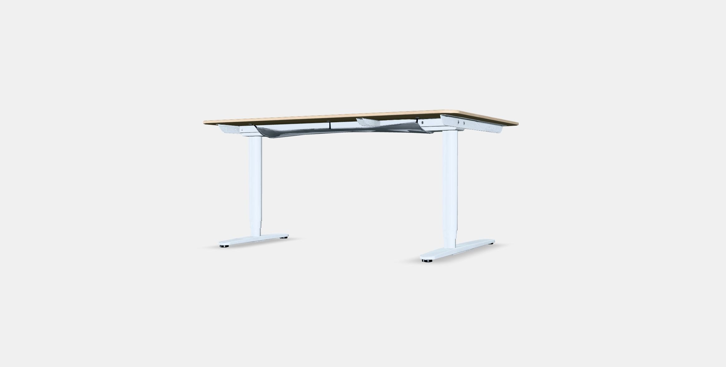 BEKANT Corner desk left sit-stand Low-poly 3D model_4