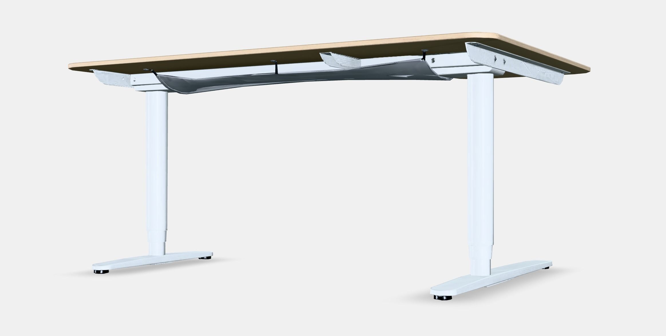 BEKANT Corner desk left sit-stand Low-poly 3D model_5