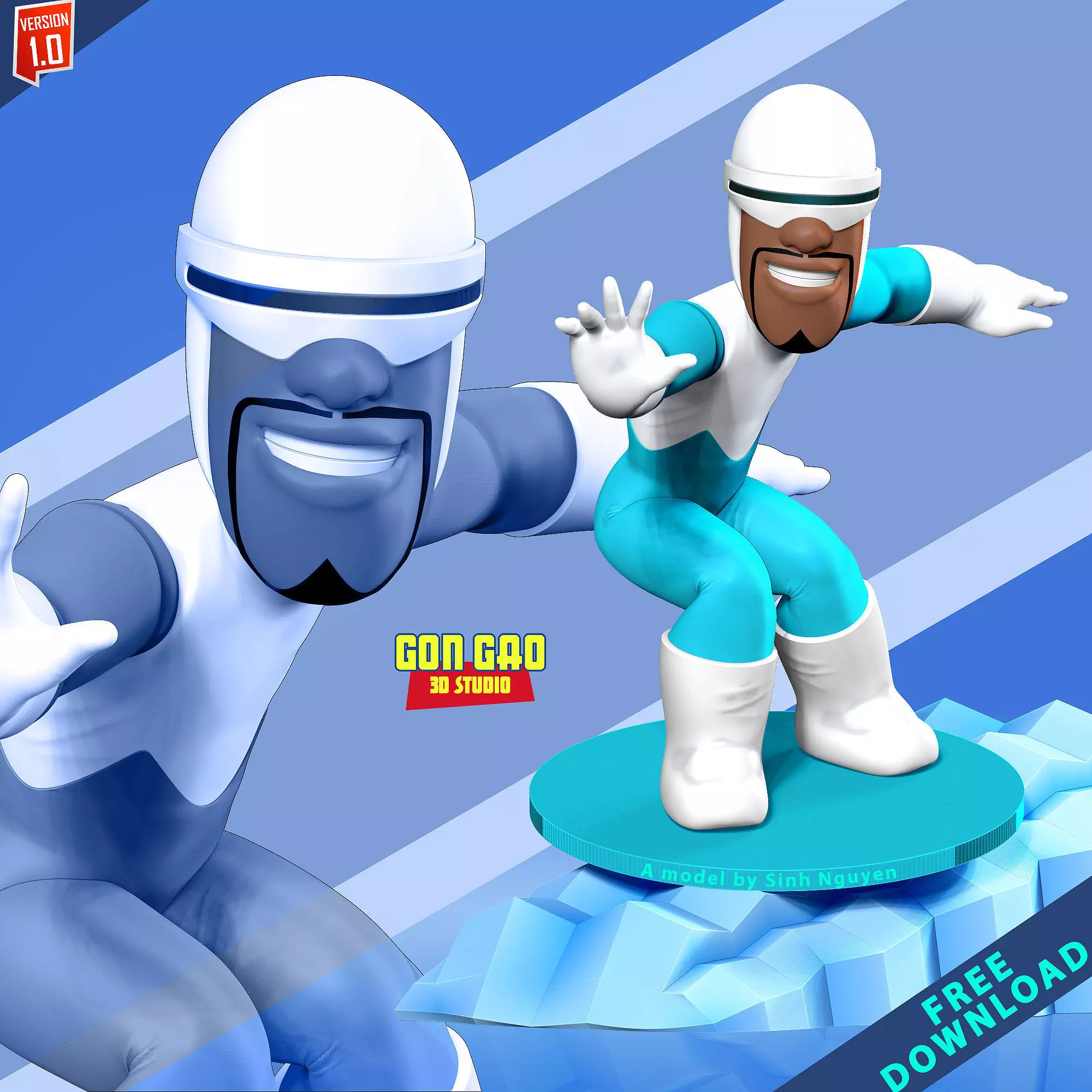 Frozone Free 3D print model
