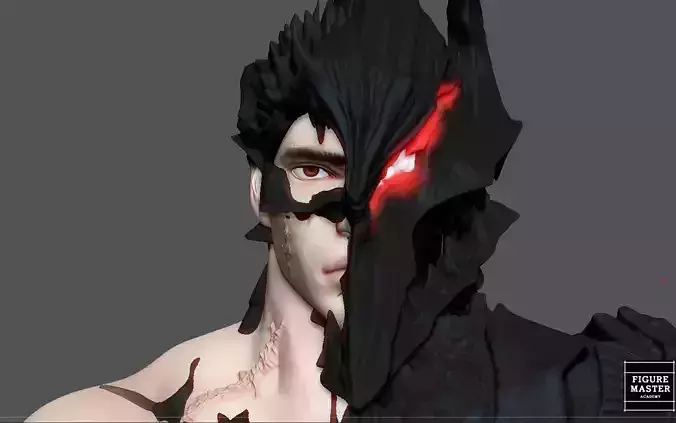 BERSERK GUTS STANDING PACK ANIME SWORD CHARACTER 3D PRINT MODEL