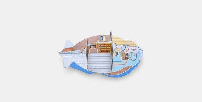 BLAVINGAD toy submarine 11 pcs Low-poly 3D model