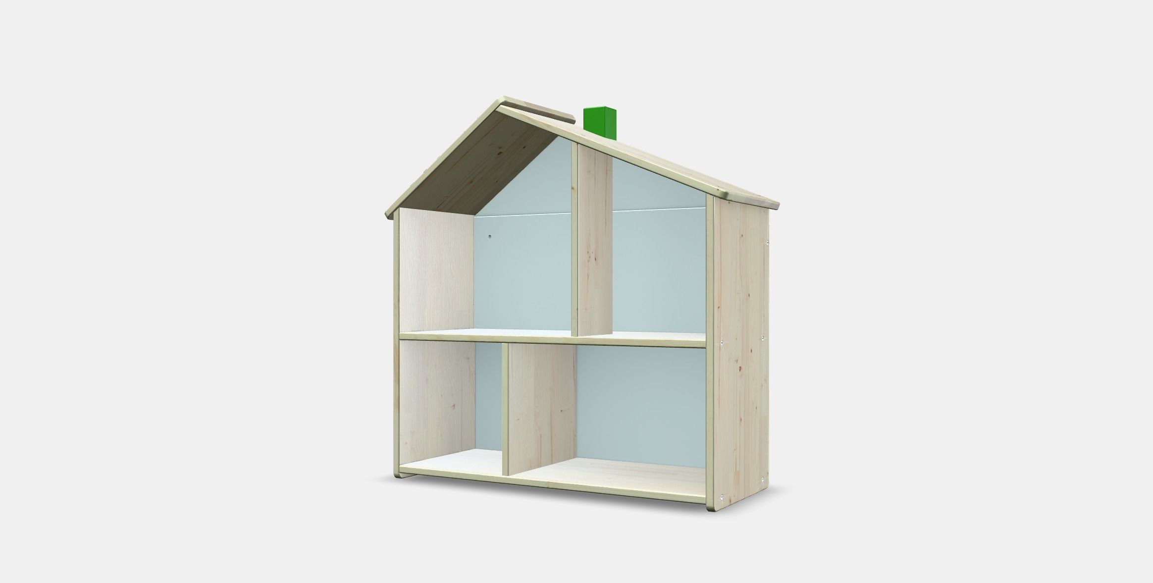 FLISAT dolls house wall shelf Low-poly 3D model_11