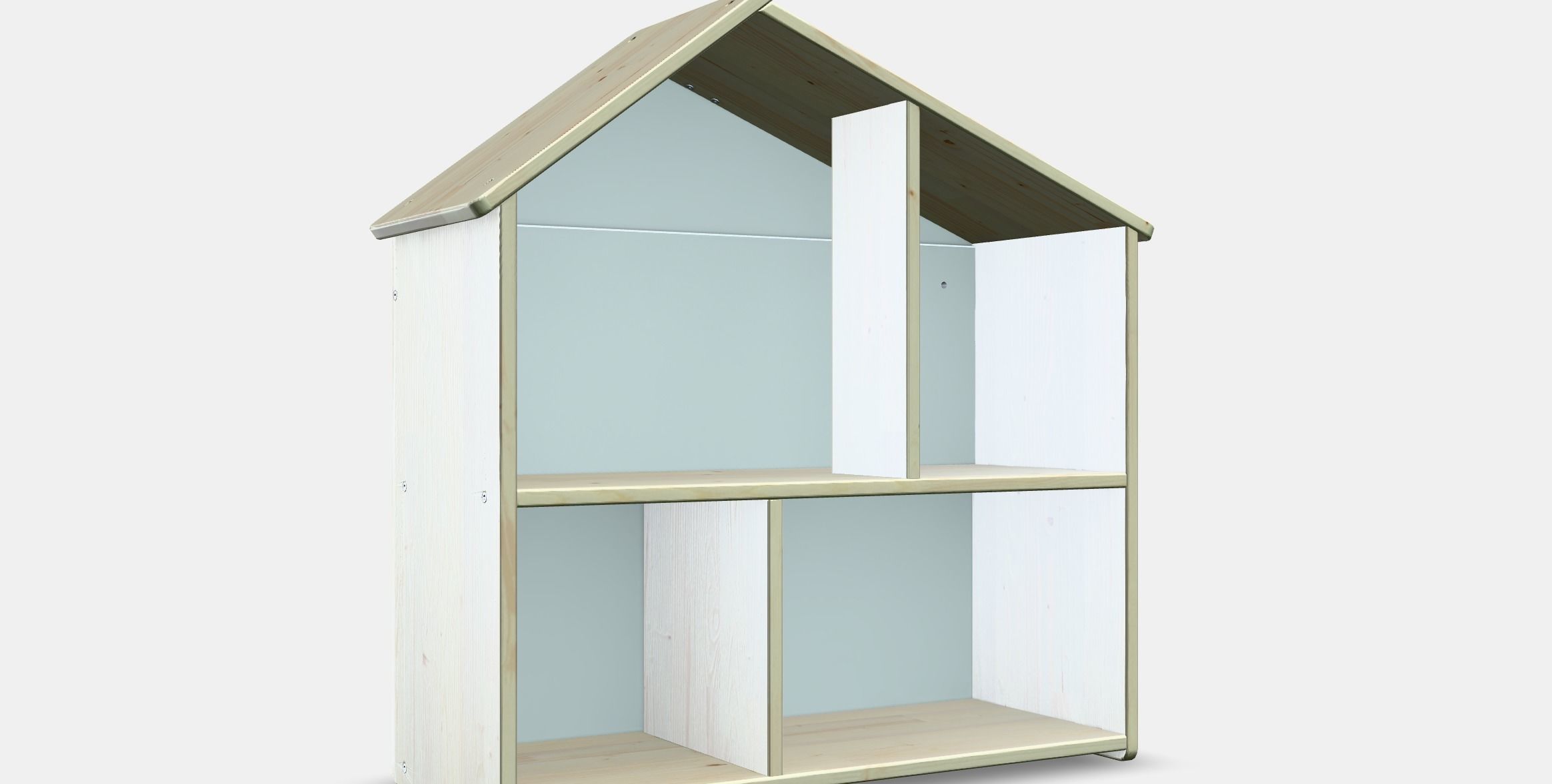 FLISAT dolls house wall shelf Low-poly 3D model_10