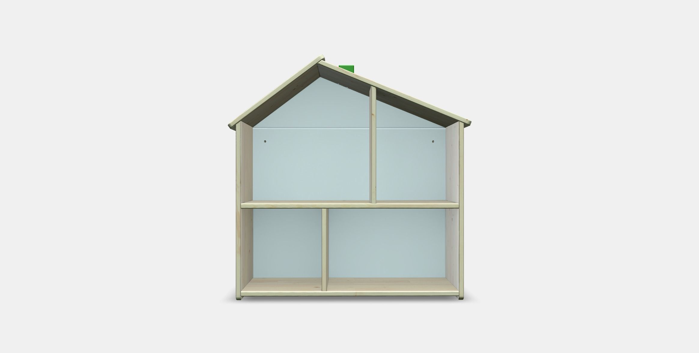 FLISAT dolls house wall shelf Low-poly 3D model_9