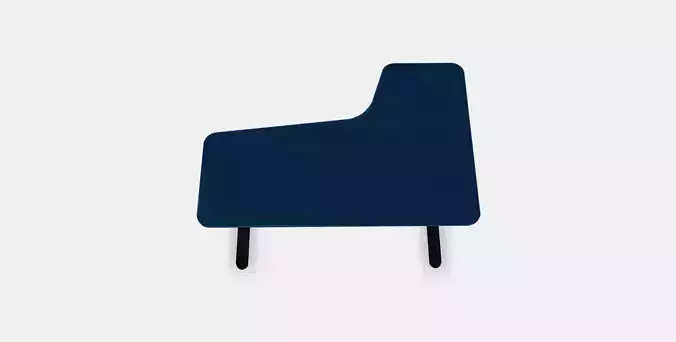 BEKANT Corner desk left 3 Low-poly 3D model