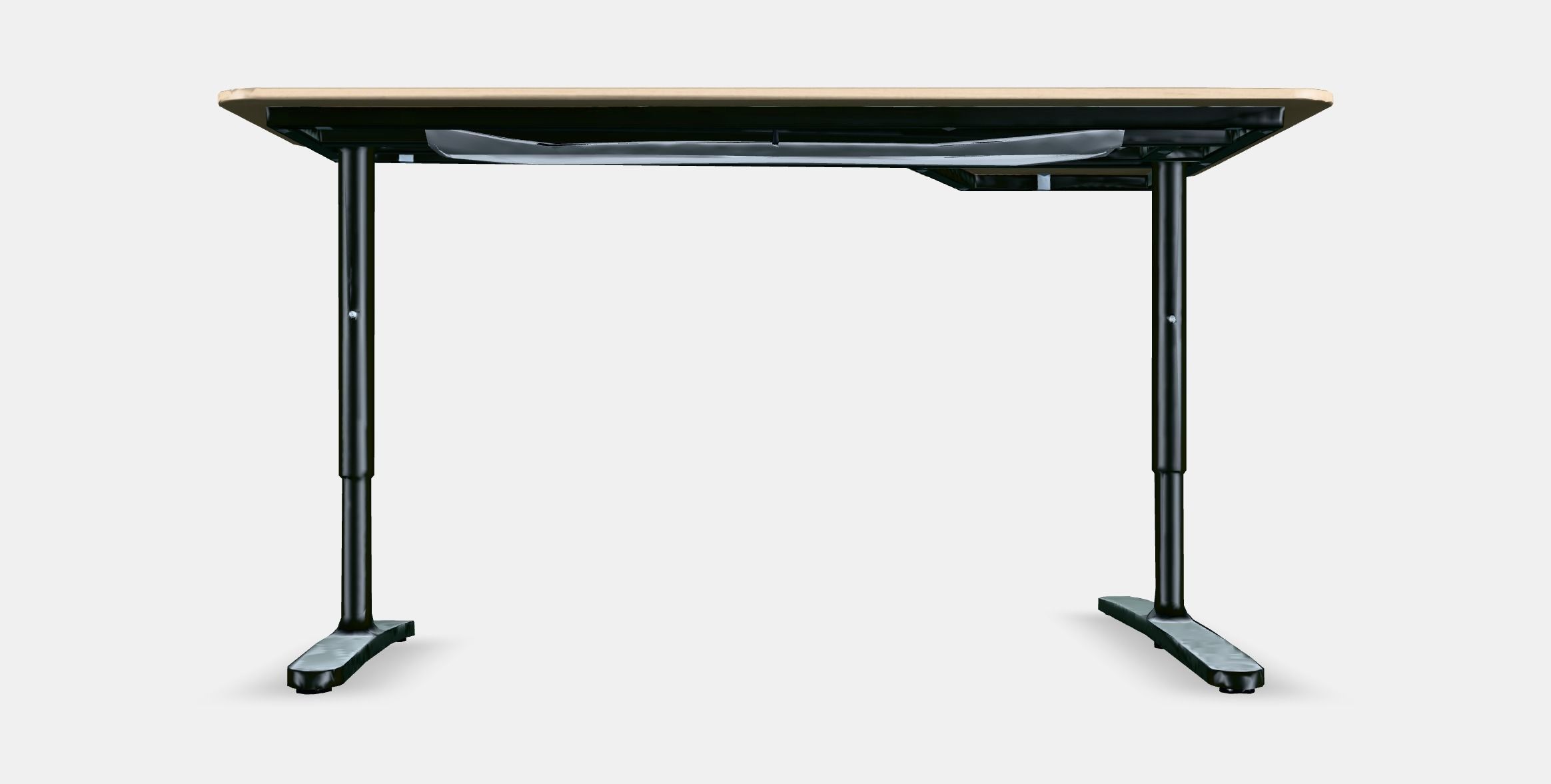 BEKANT Corner desk left 4 Low-poly 3D model_15