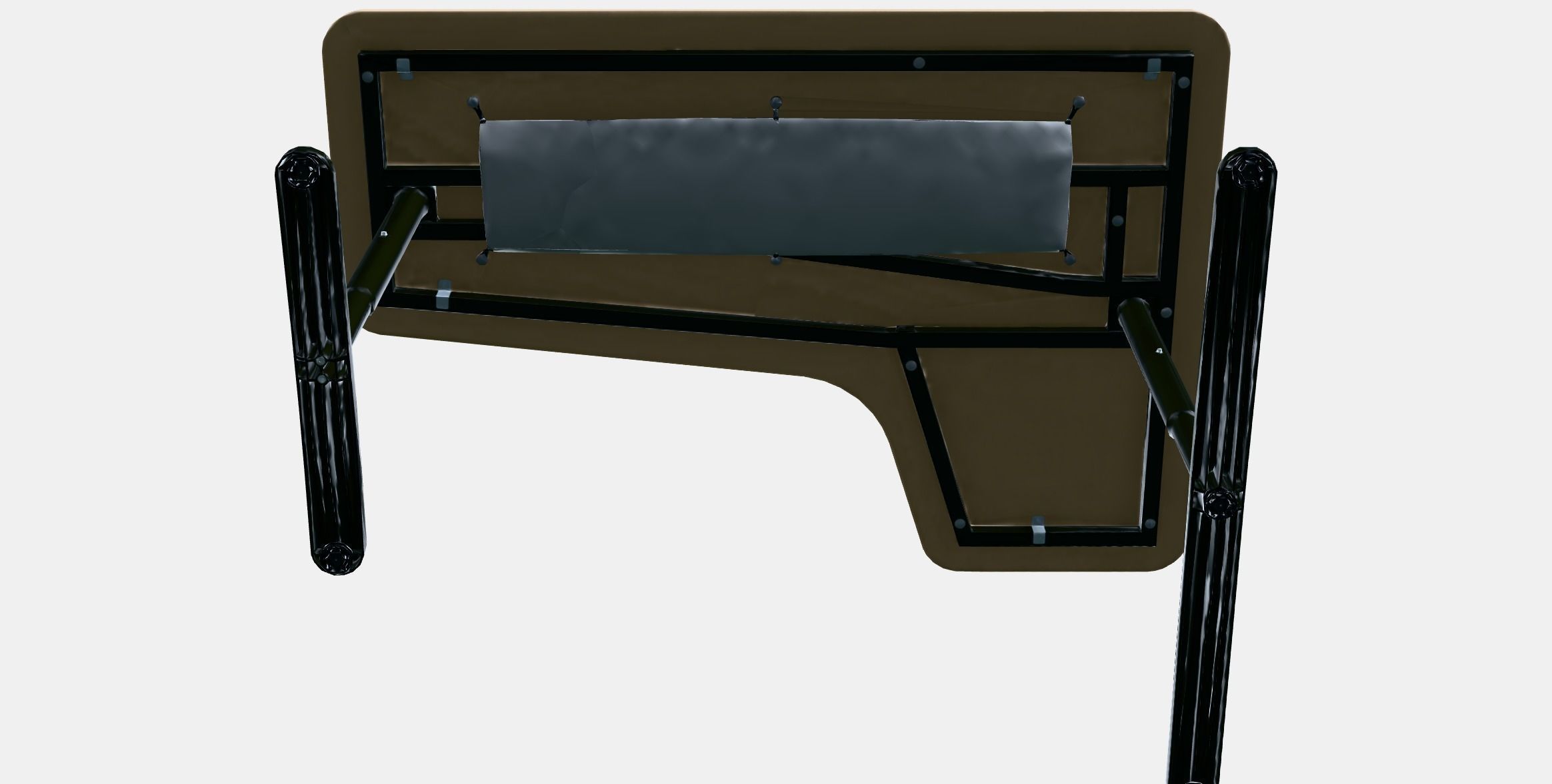 BEKANT Corner desk left 4 Low-poly 3D model_8