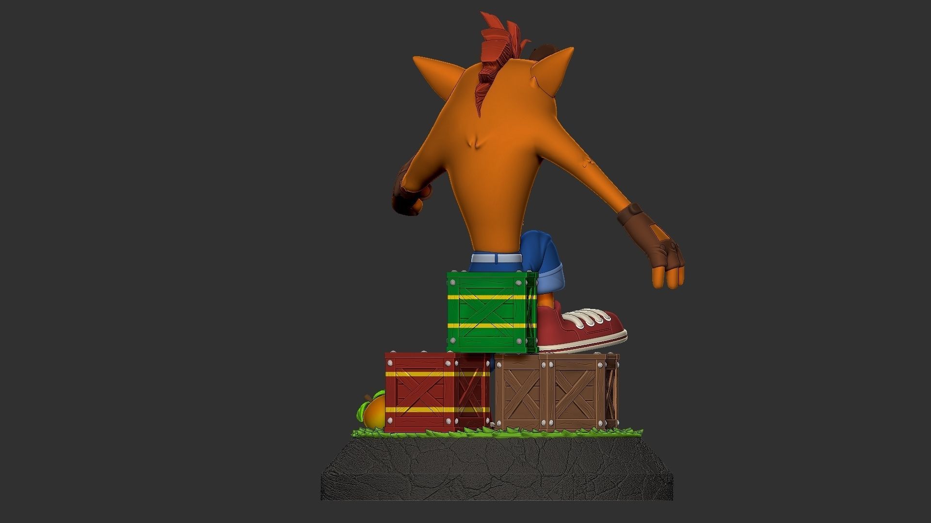 crash bandicoot with cuts 3D print model_5