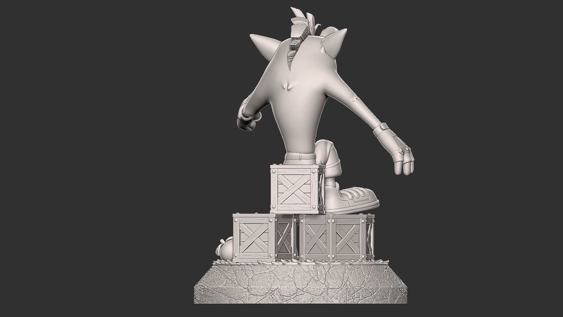 crash bandicoot with cuts 3D print model_6