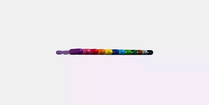 MALA felt-tip pen Low-poly 3D model