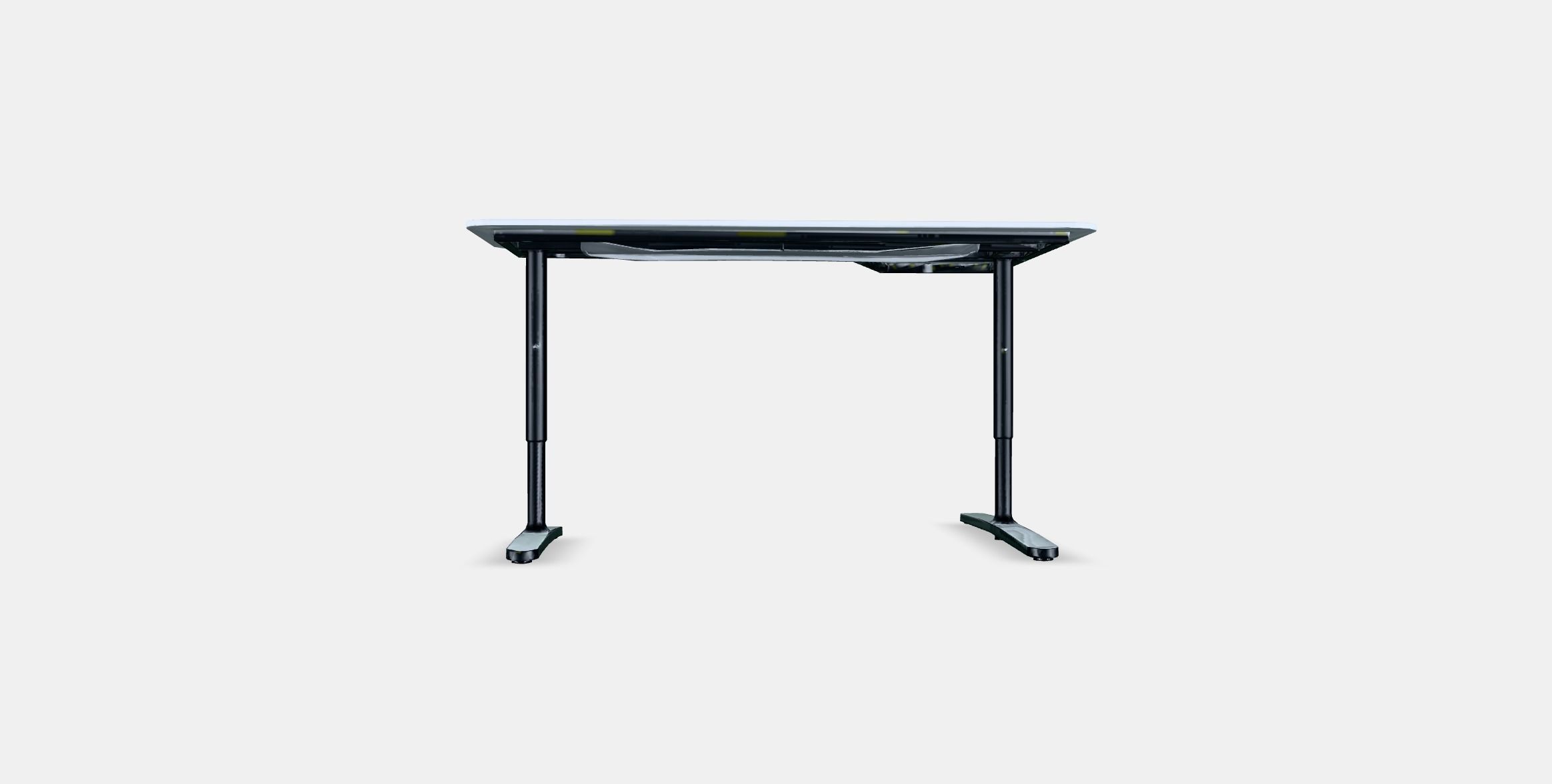 BEKANT Corner desk left 6 Low-poly 3D model_14