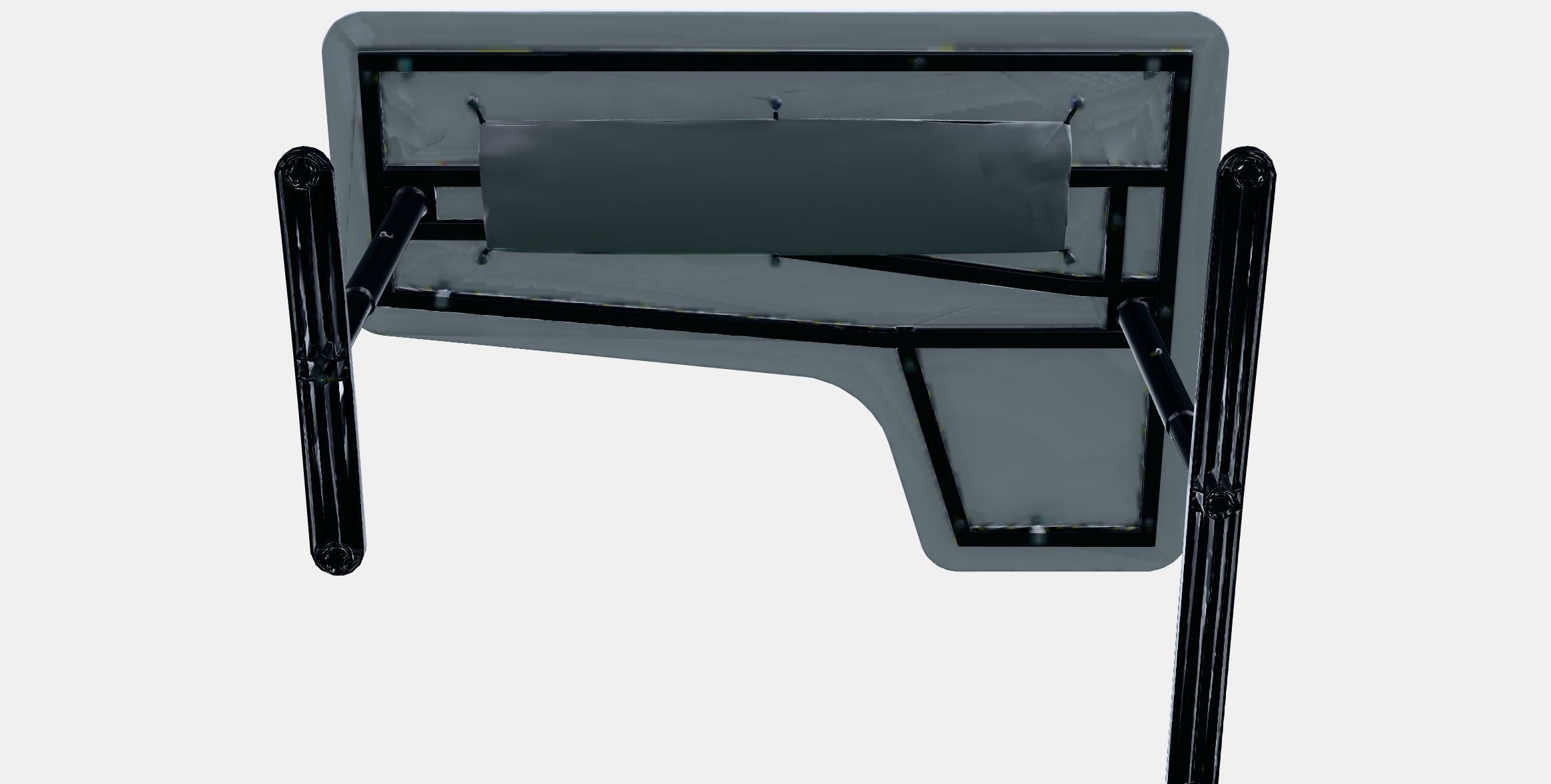 BEKANT Corner desk left 6 Low-poly 3D model_8