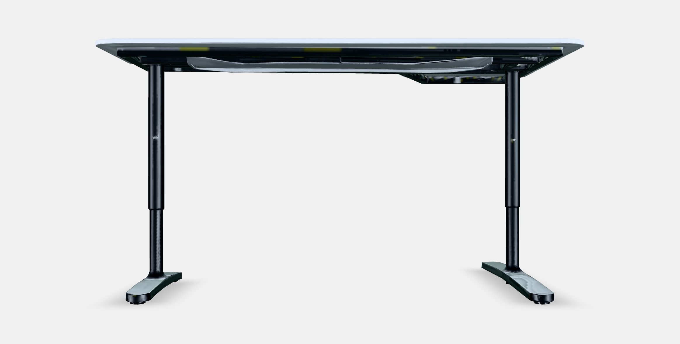 BEKANT Corner desk left 6 Low-poly 3D model_15