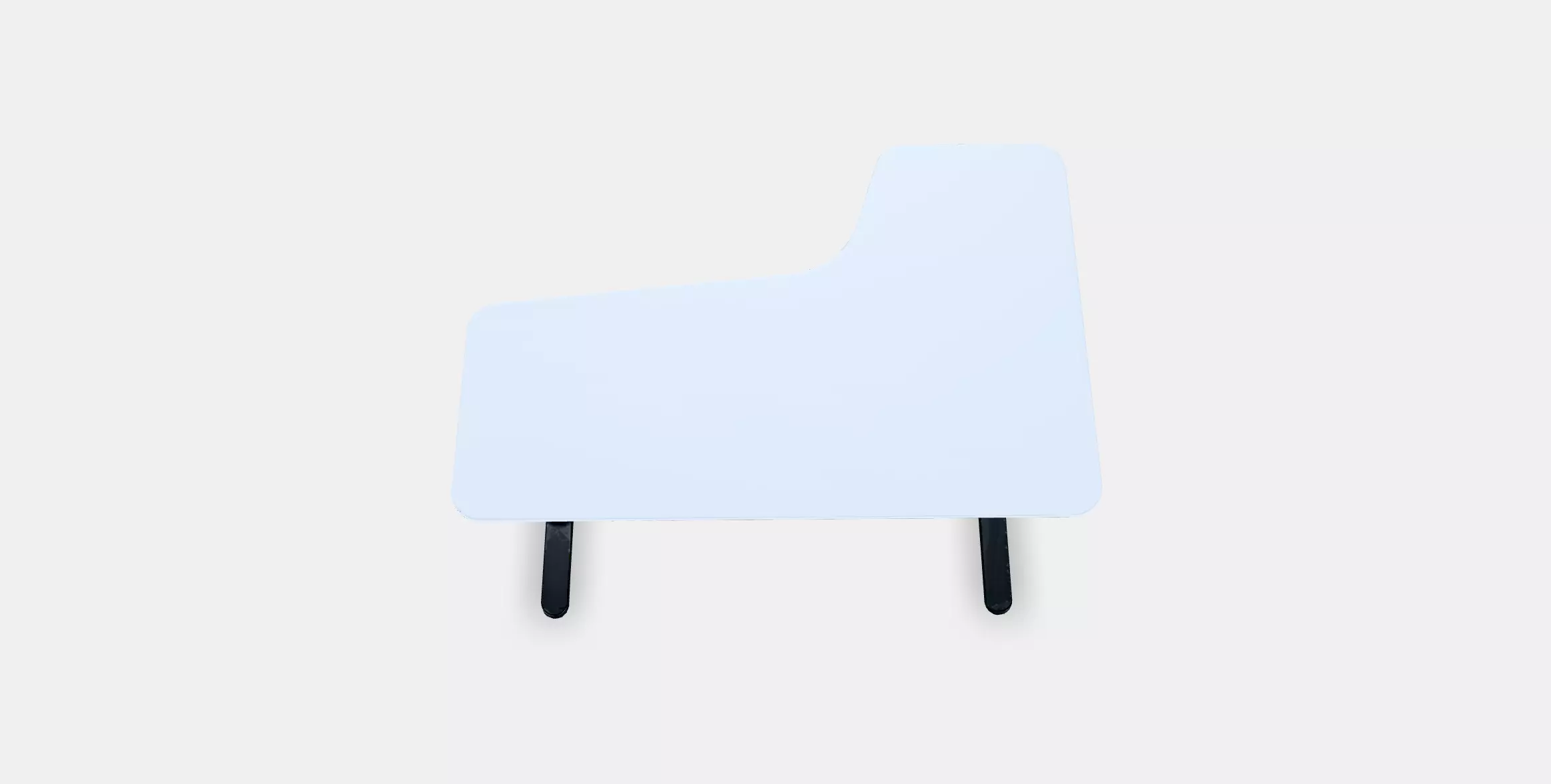 BEKANT Corner desk left 6 Low-poly 3D model_0