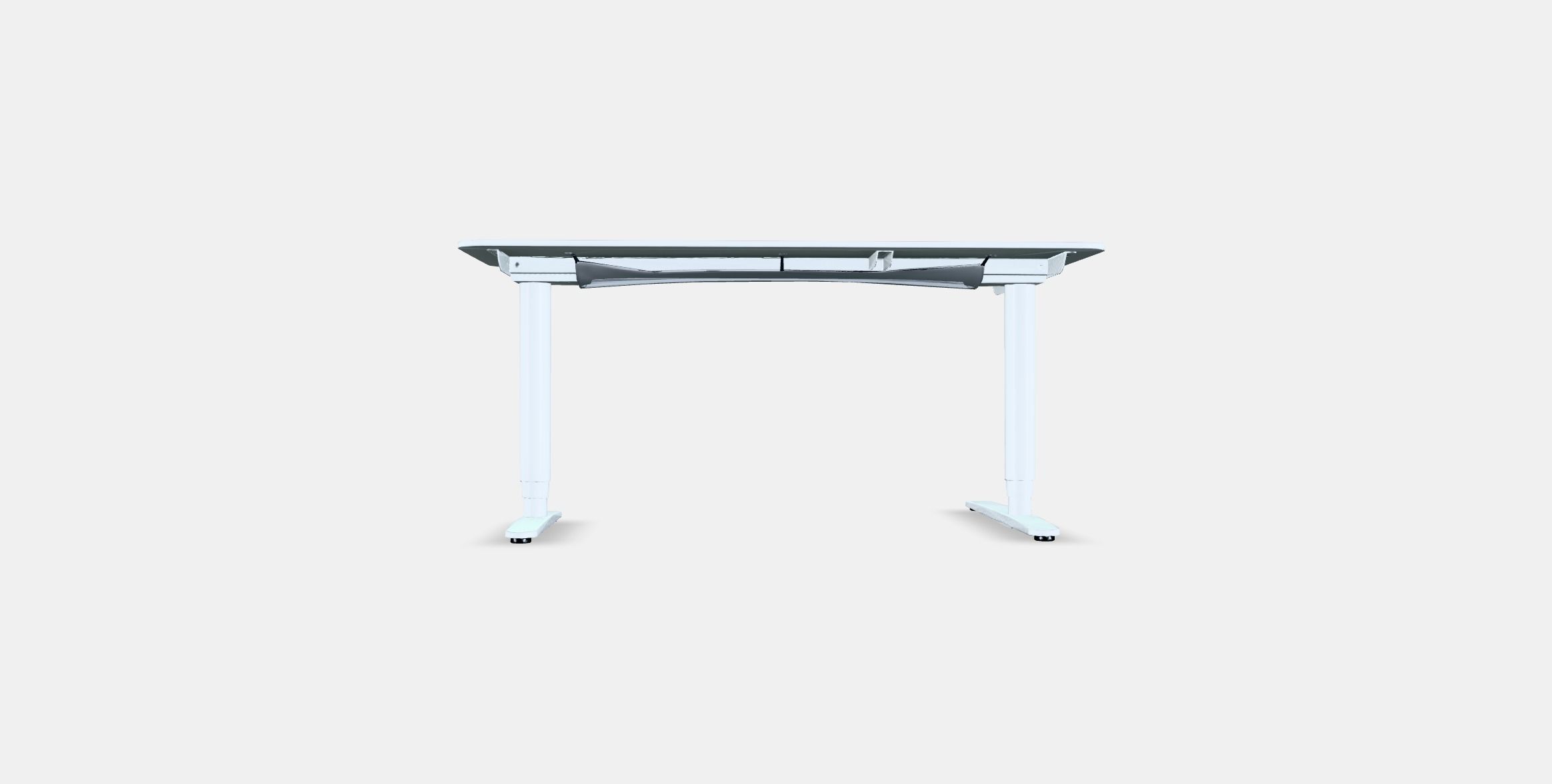 BEKANT Corner desk left sit-stand 2 Low-poly 3D model_14
