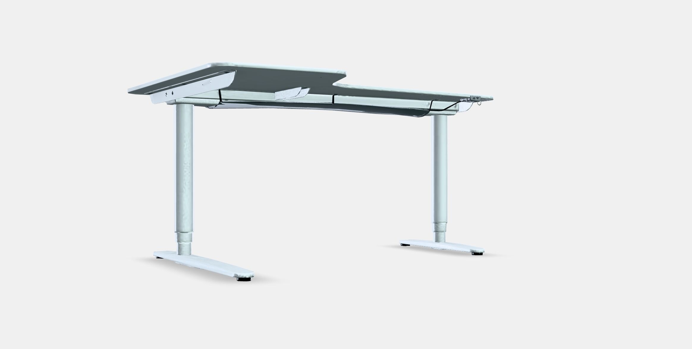 BEKANT Corner desk left sit-stand 2 Low-poly 3D model_8