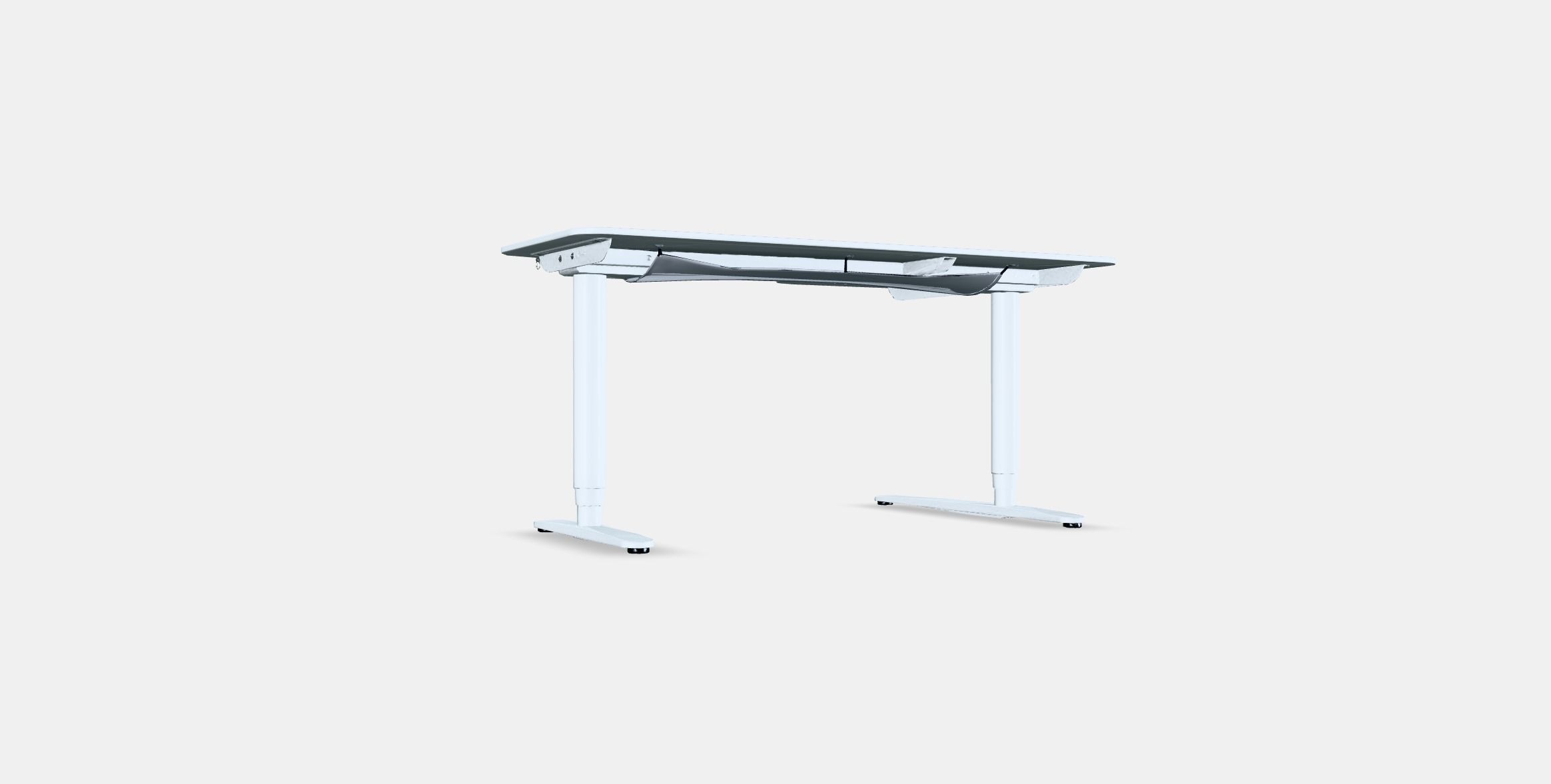 BEKANT Corner desk left sit-stand 2 Low-poly 3D model_16