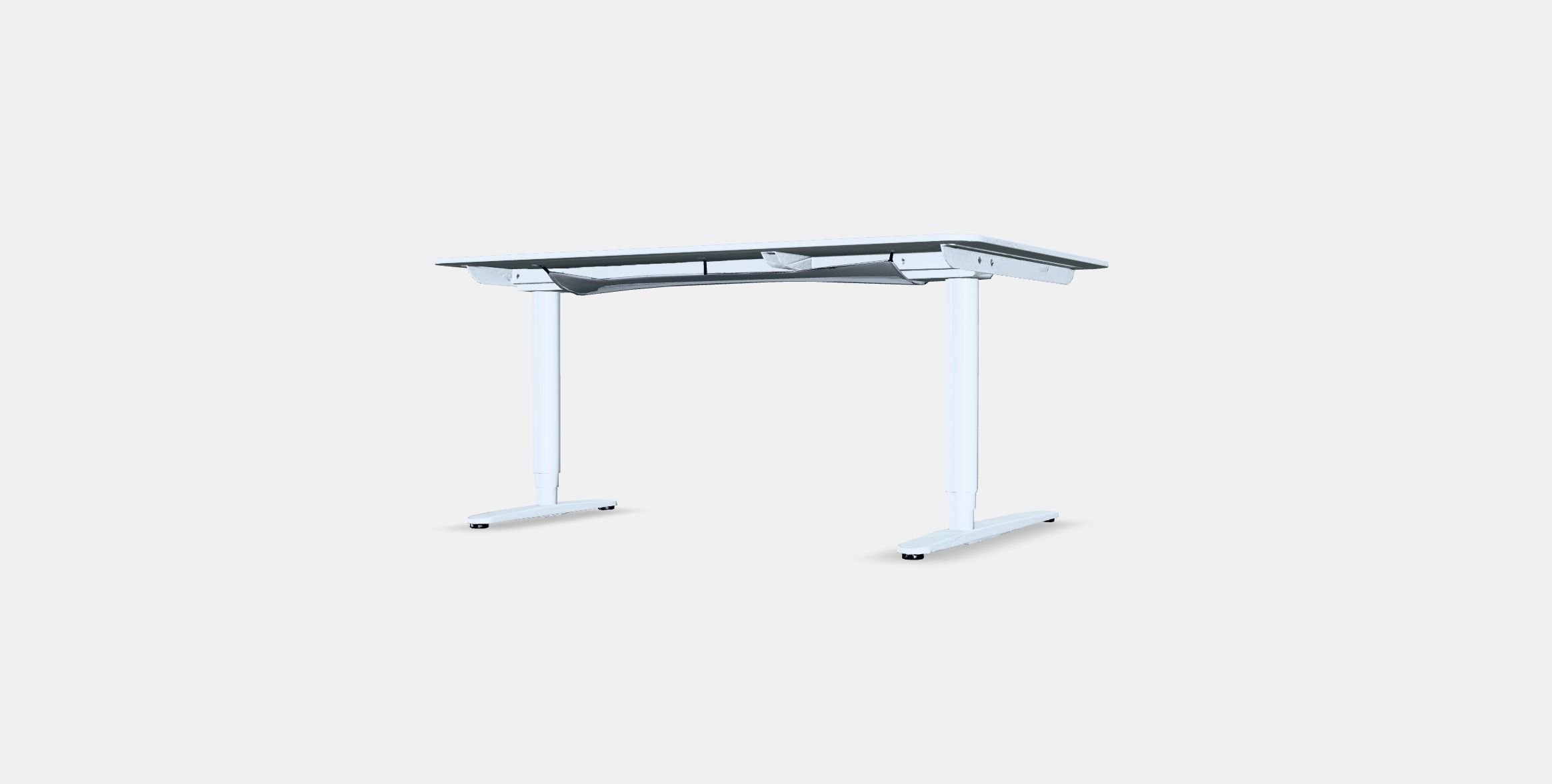 BEKANT Corner desk left sit-stand 2 Low-poly 3D model_5