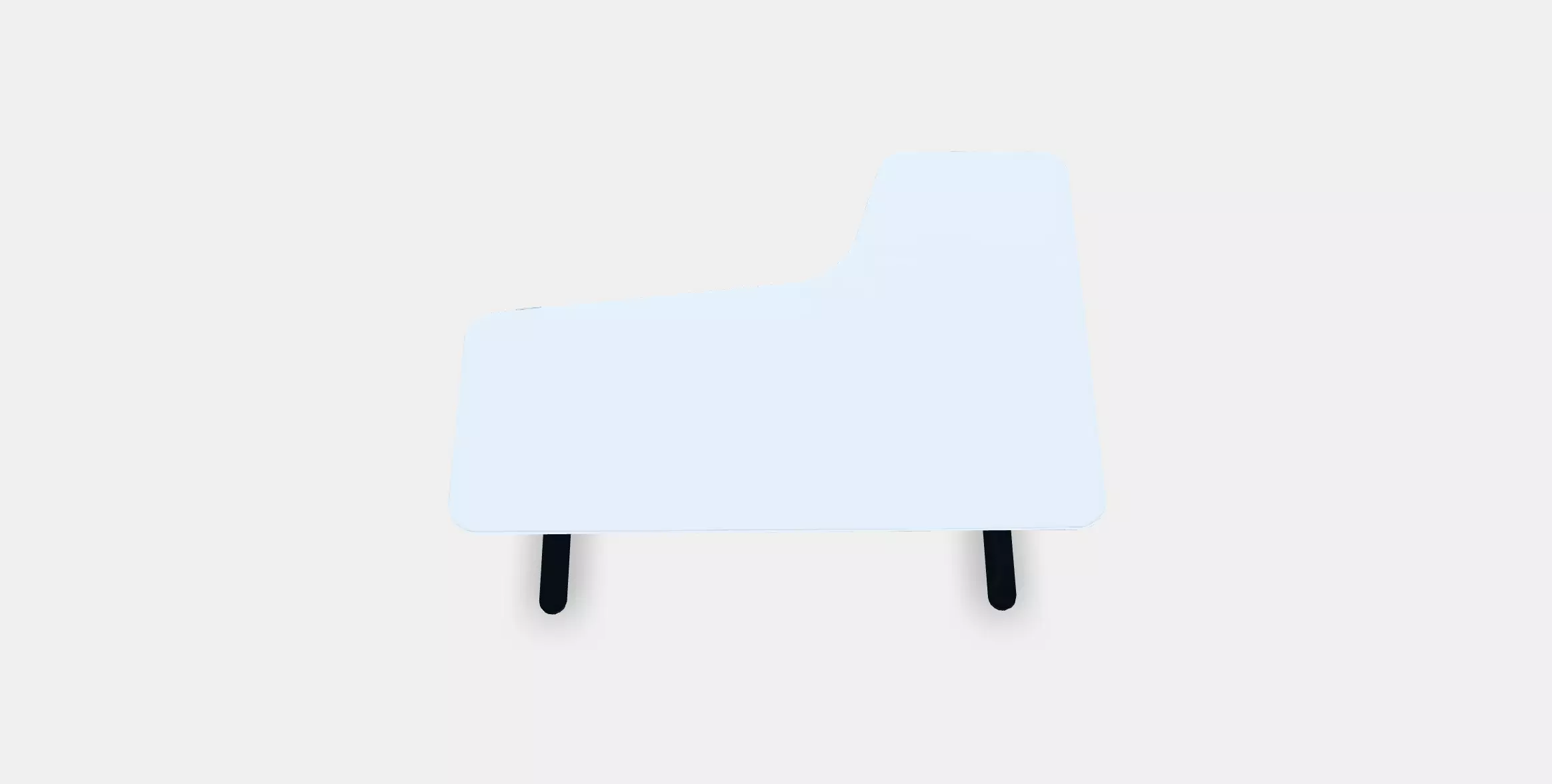 BEKANT Corner desk left sit-stand 3 Low-poly 3D model_0