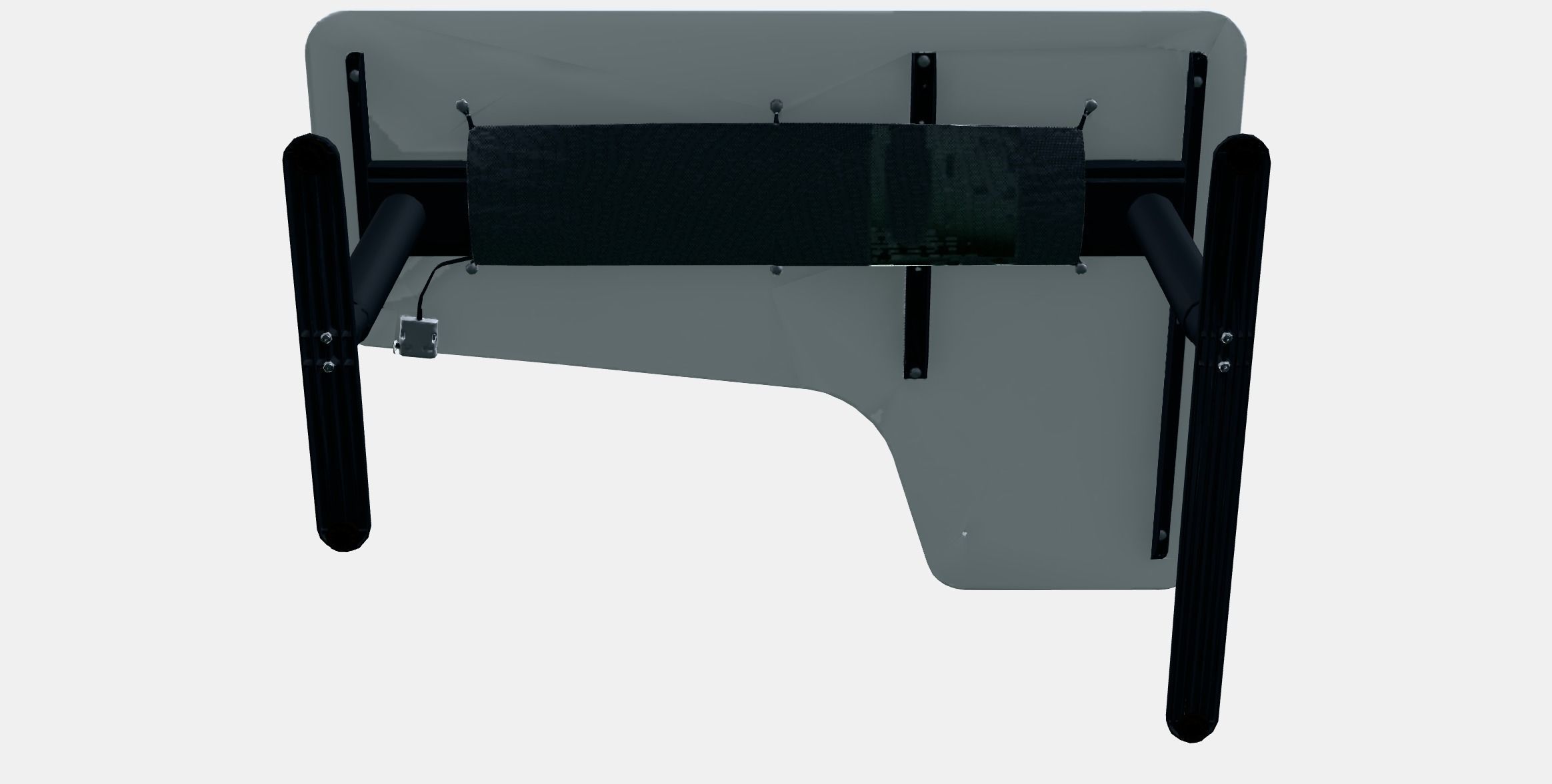 BEKANT Corner desk left sit-stand 3 Low-poly 3D model_8