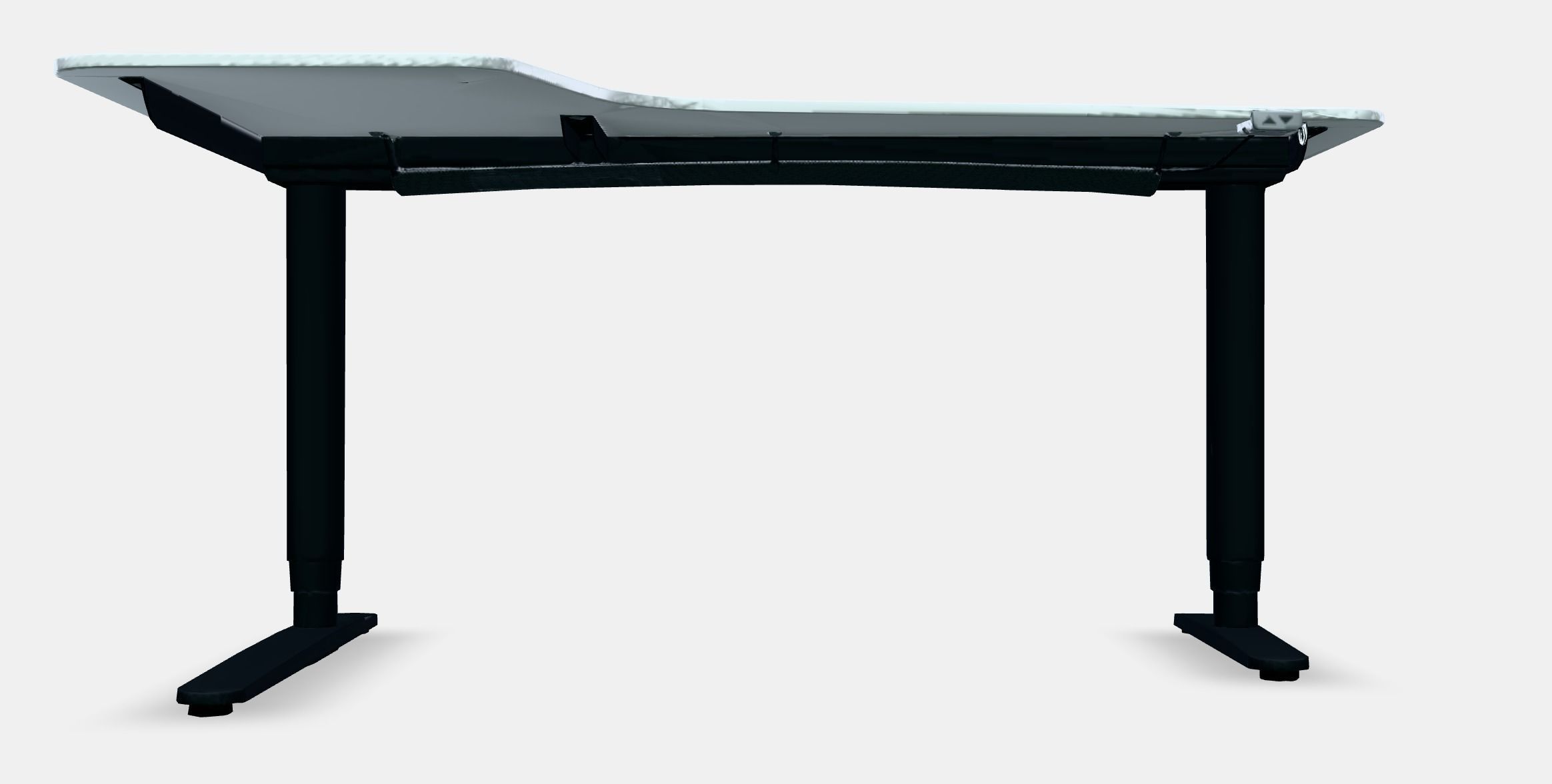 BEKANT Corner desk left sit-stand 3 Low-poly 3D model_11