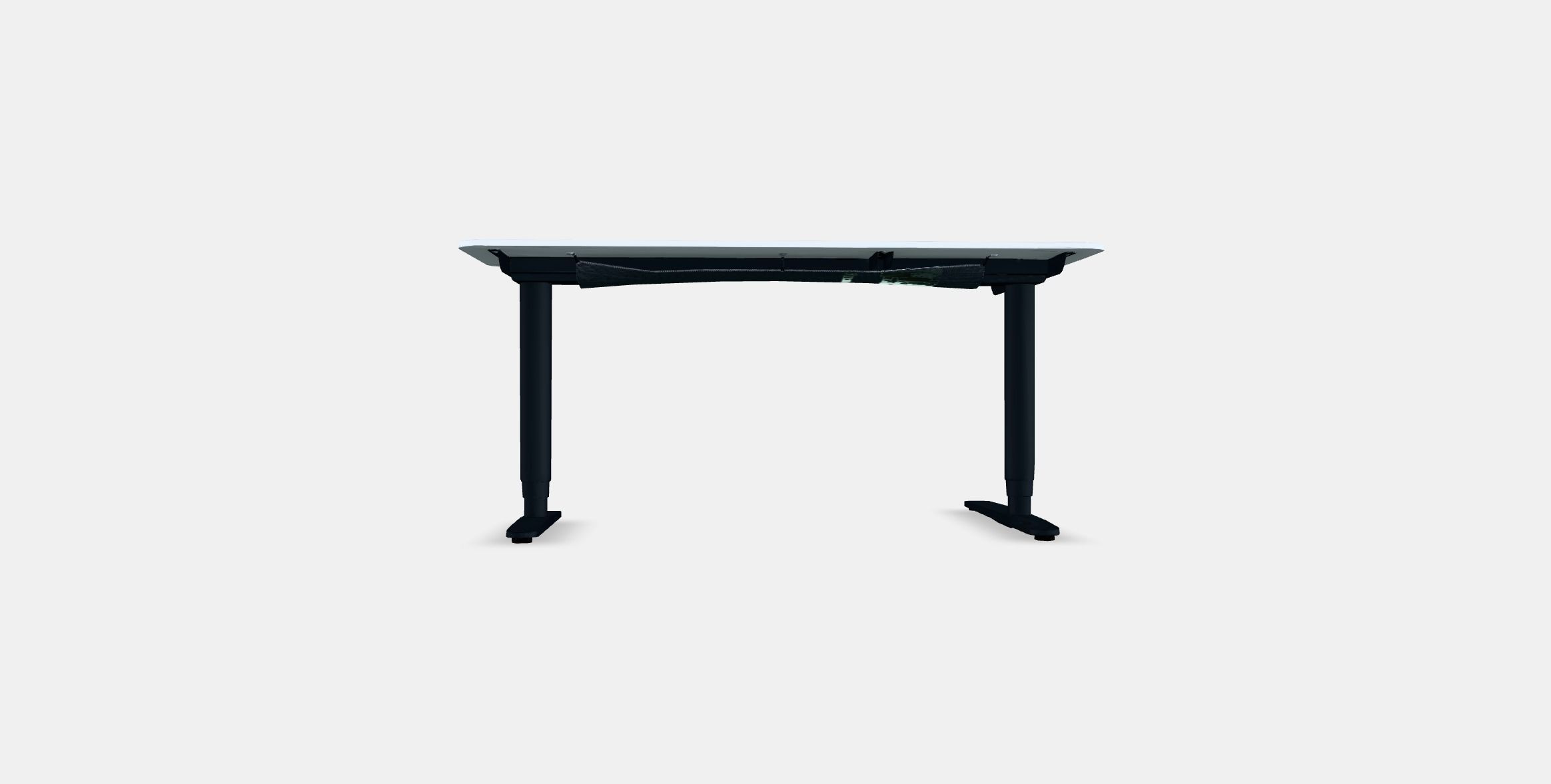 BEKANT Corner desk left sit-stand 3 Low-poly 3D model_14