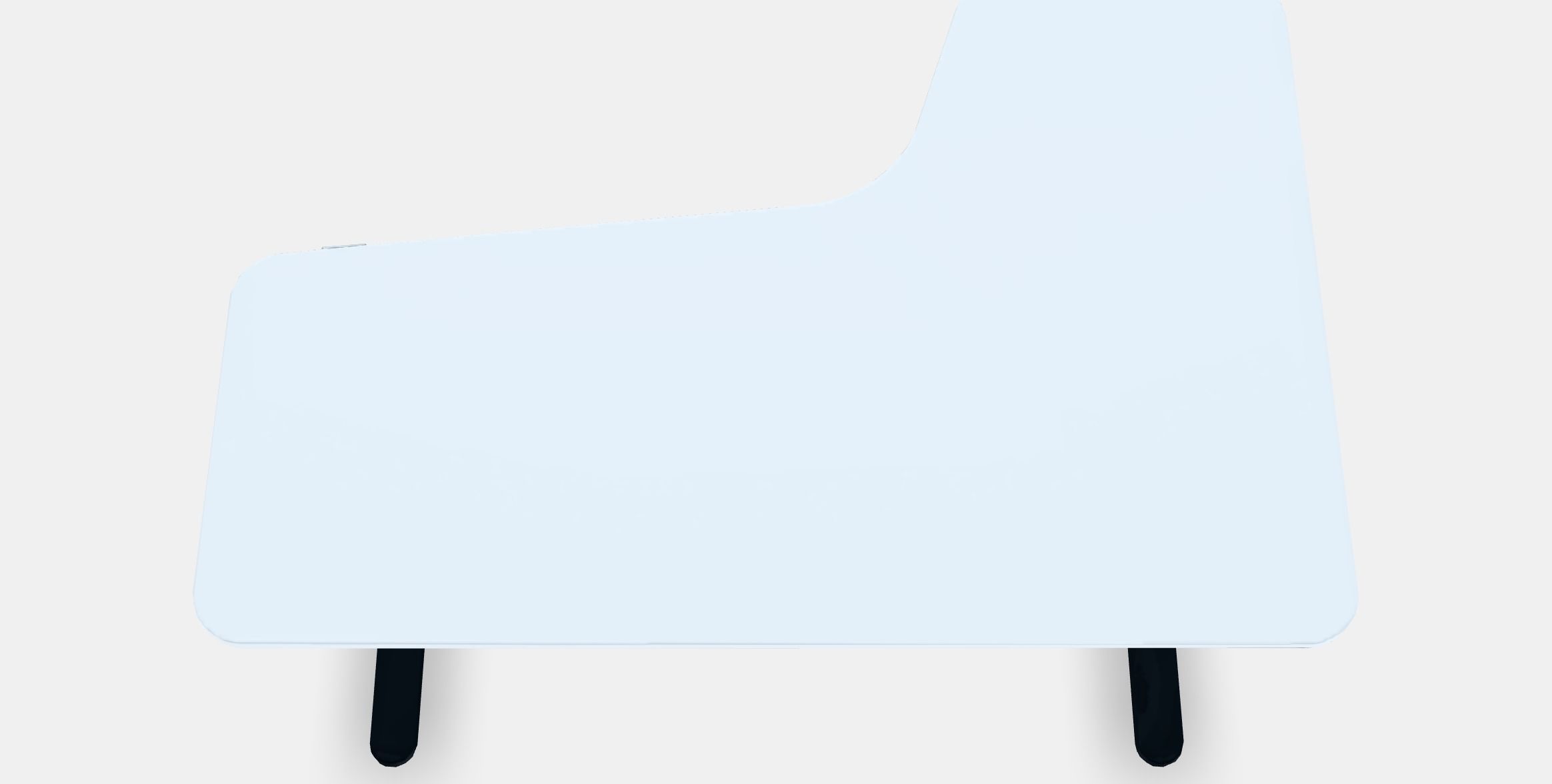 BEKANT Corner desk left sit-stand 3 Low-poly 3D model_4