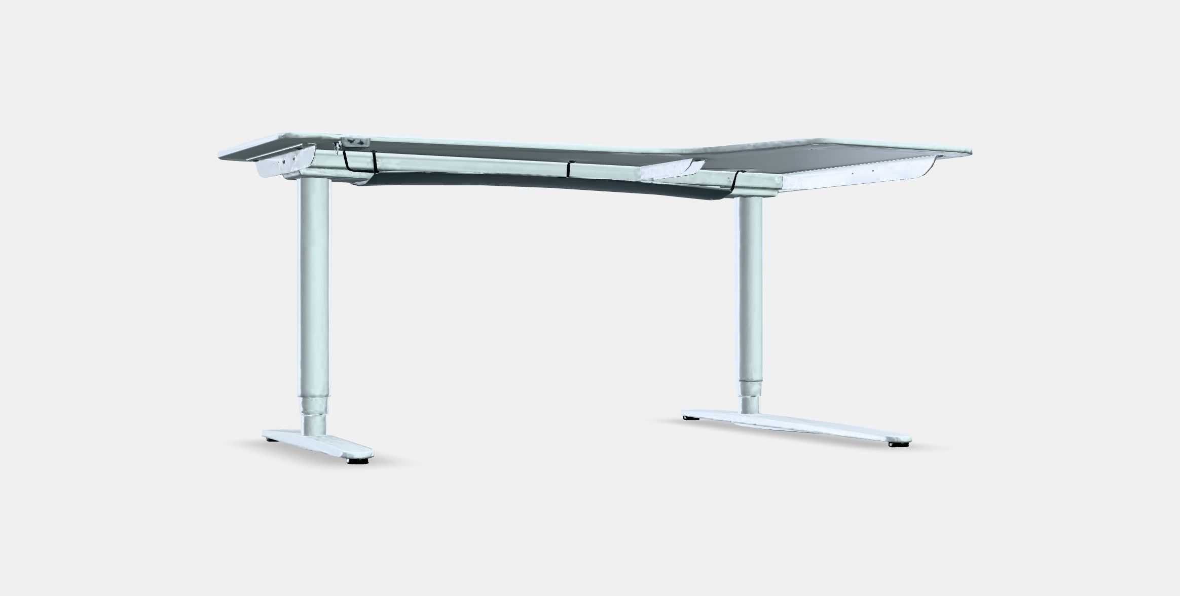 BEKANT Corner desk right sit-stand Low-poly 3D model_9