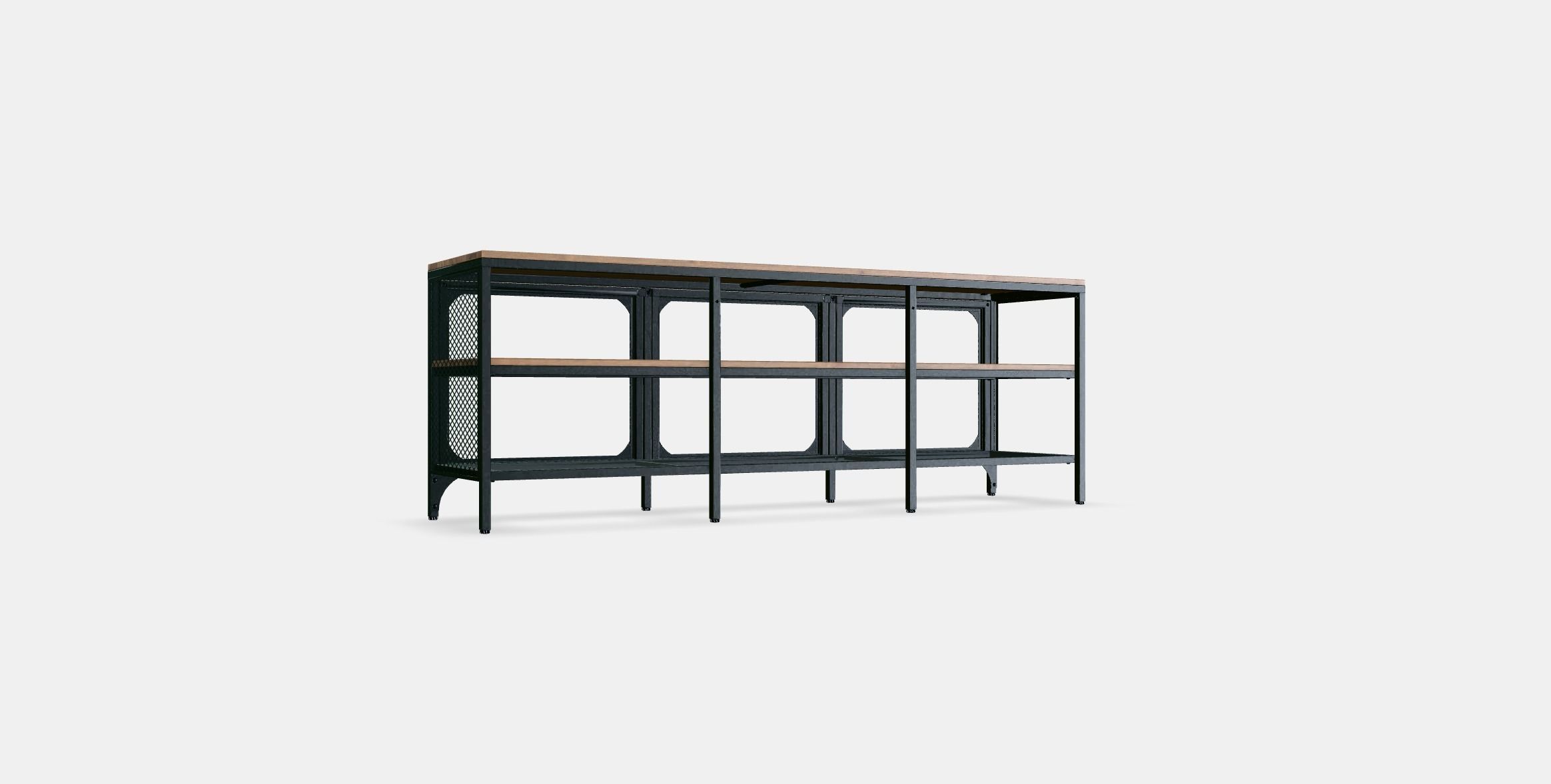 FJALLBO TV bench Low-poly 3D model_16