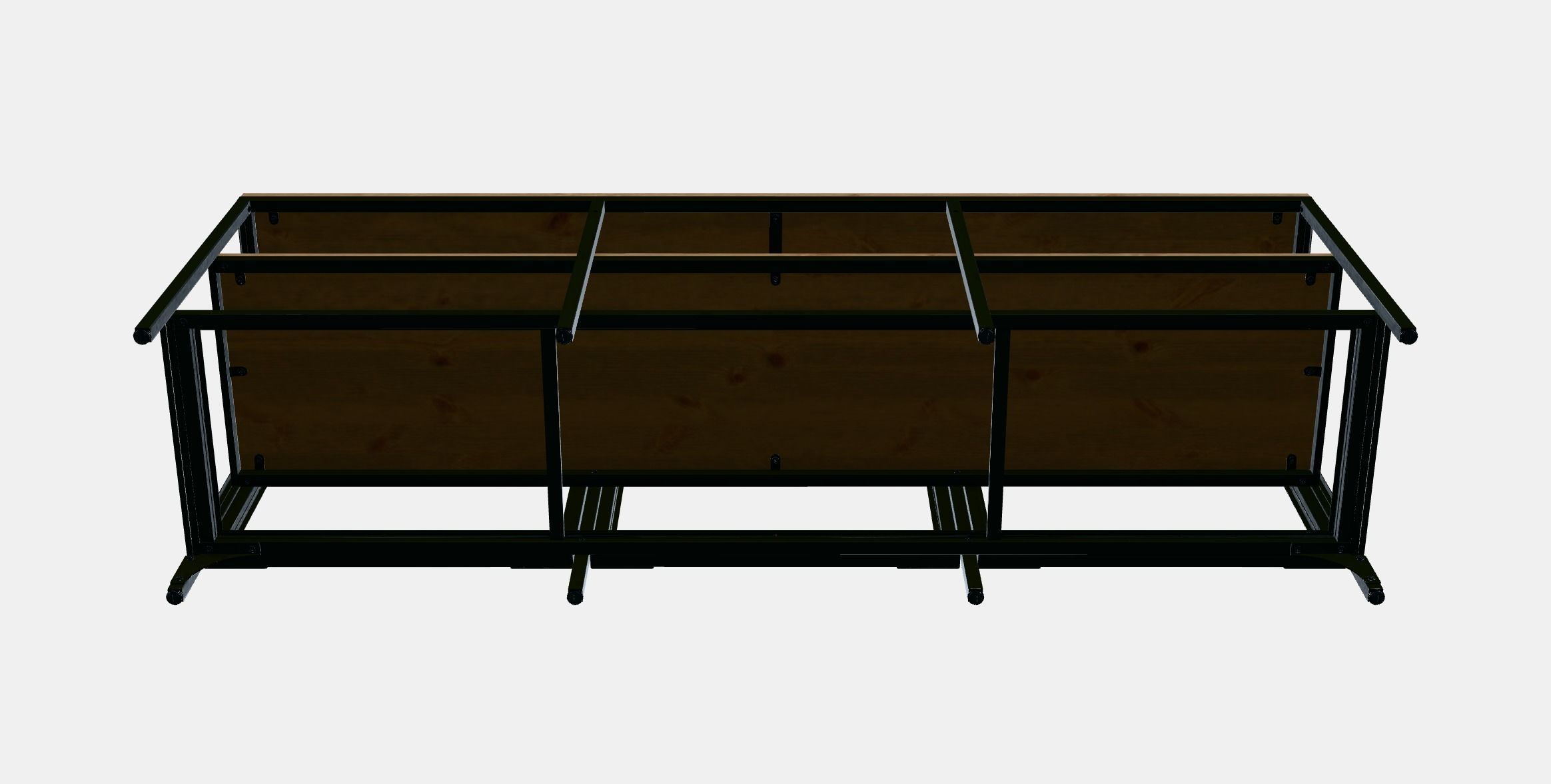 FJALLBO TV bench Low-poly 3D model_10