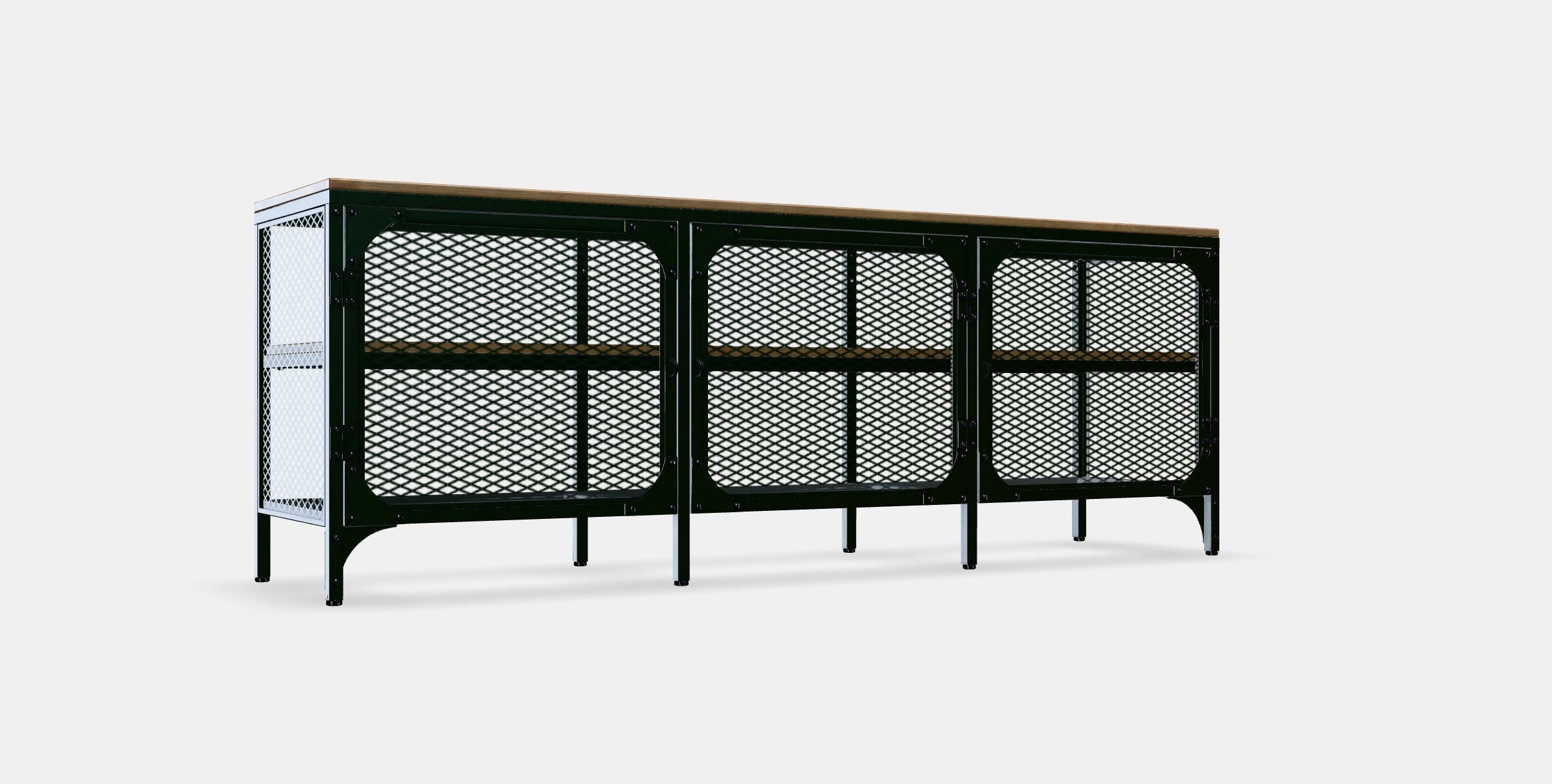 FJALLBO TV bench Low-poly 3D model_9