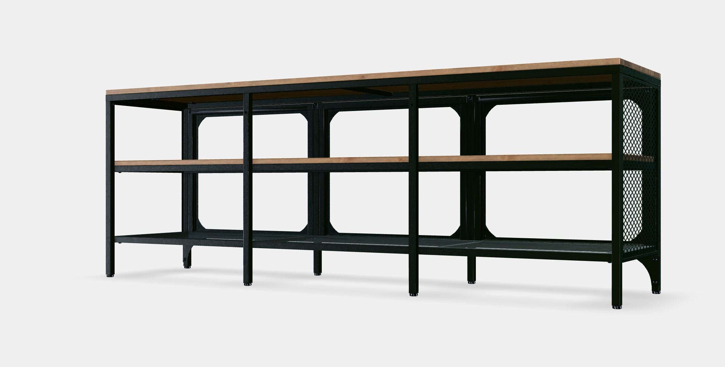 FJALLBO TV bench Low-poly 3D model_8