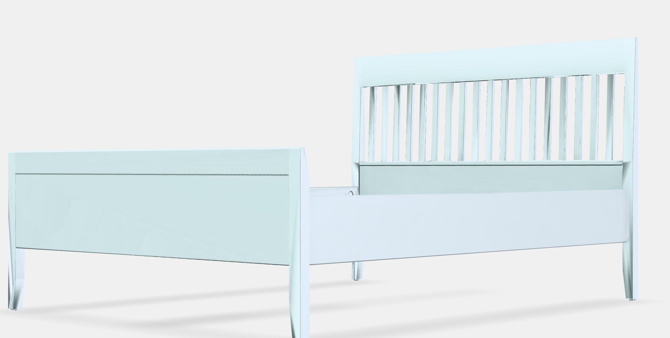 IDANAS Bed frame 2 Low-poly 3D model_12