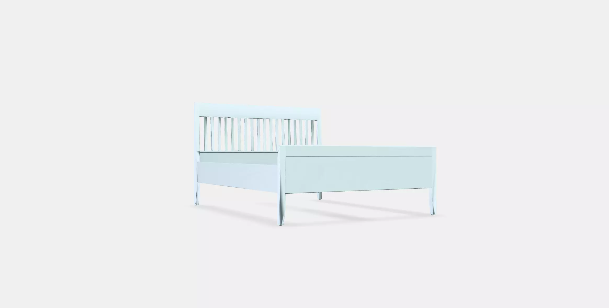IDANAS Bed frame 2 Low-poly 3D model_0