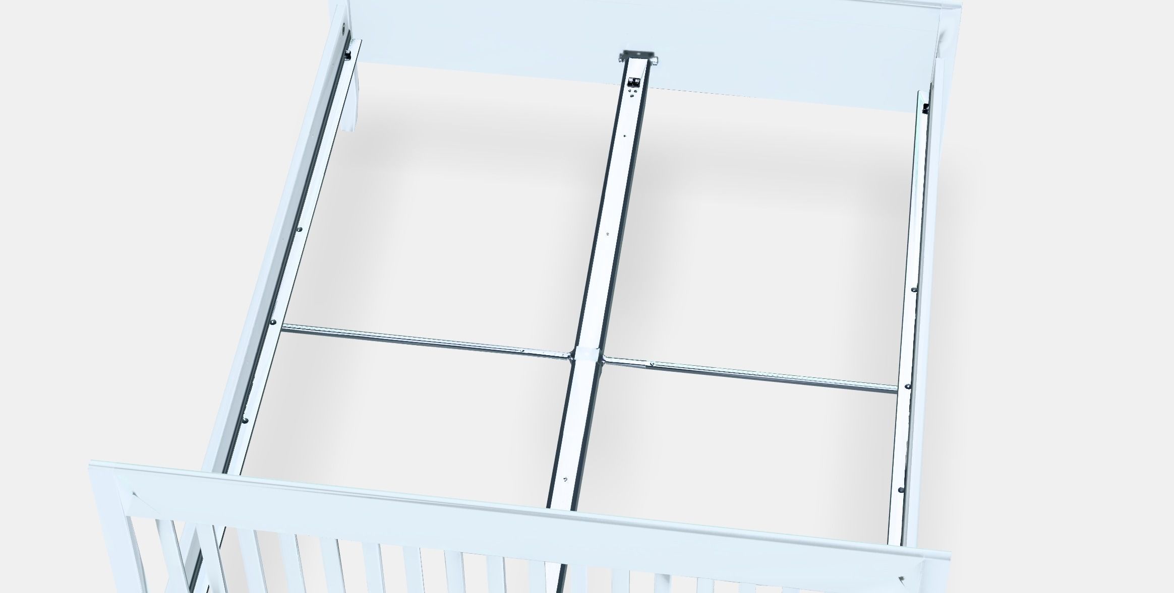 IDANAS Bed frame 2 Low-poly 3D model_2