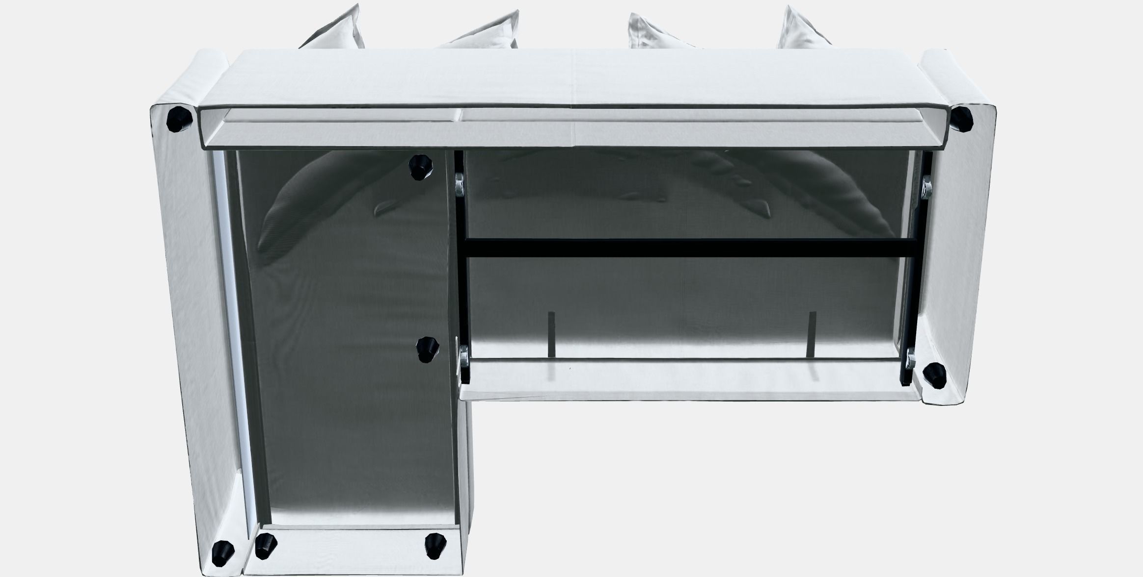 HOLMSUND Corner sofa-bed 1 Low-poly 3D model_8