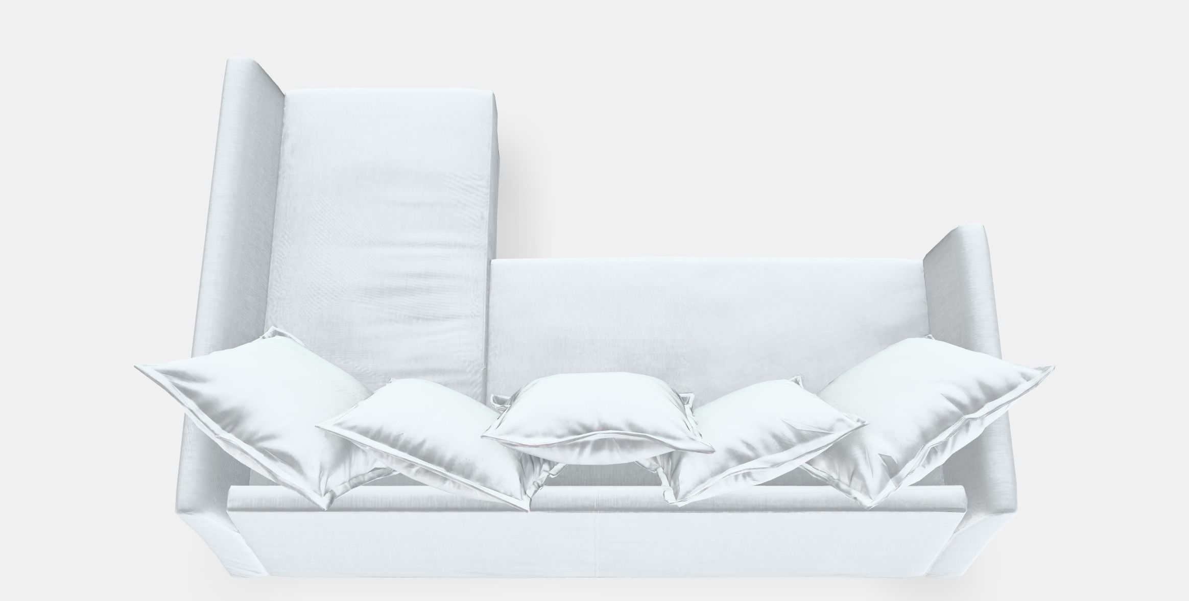 HOLMSUND Corner sofa-bed 1 Low-poly 3D model_4