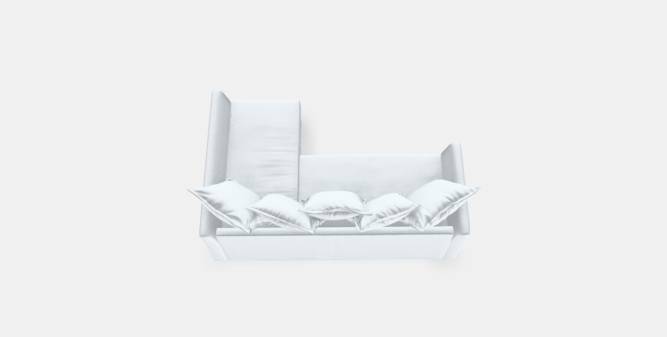 HOLMSUND Corner sofa-bed 1 Low-poly 3D model_3