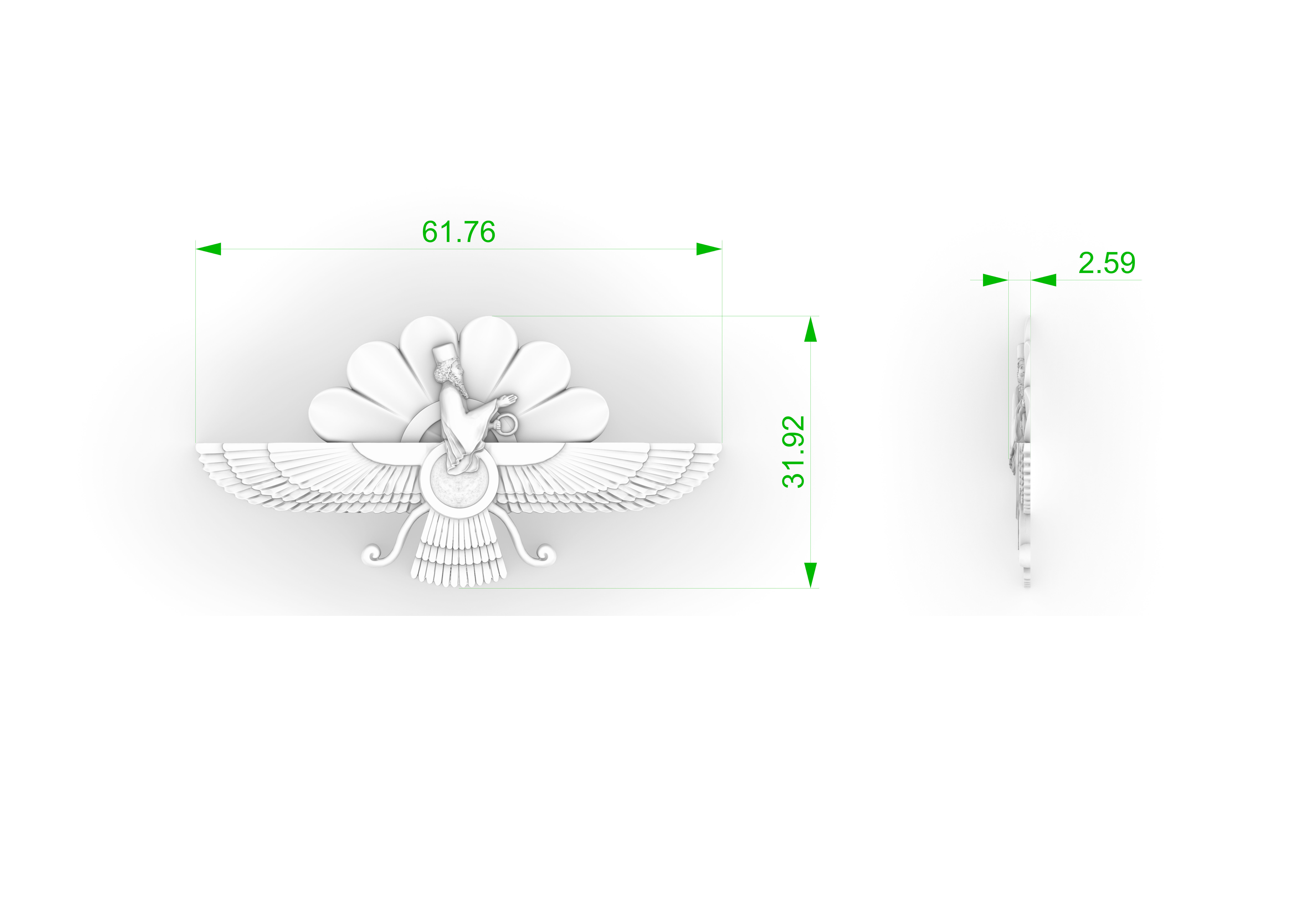 FARAVAHAR 3D print model_4
